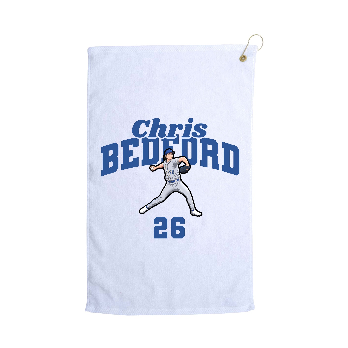 Golf Towel — Signature Arch in White