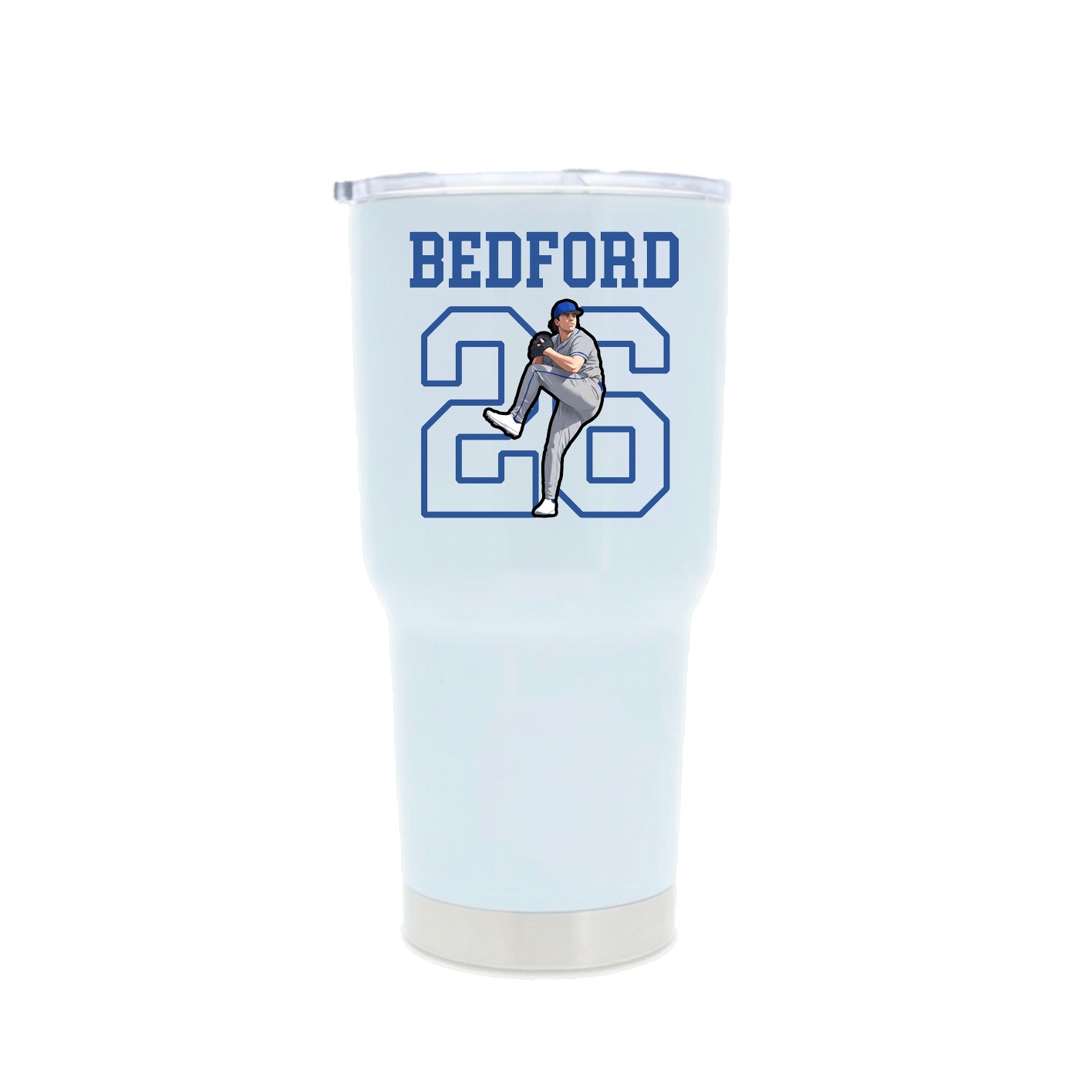 30oz Stainless Steel Tumbler — Shirsey in White