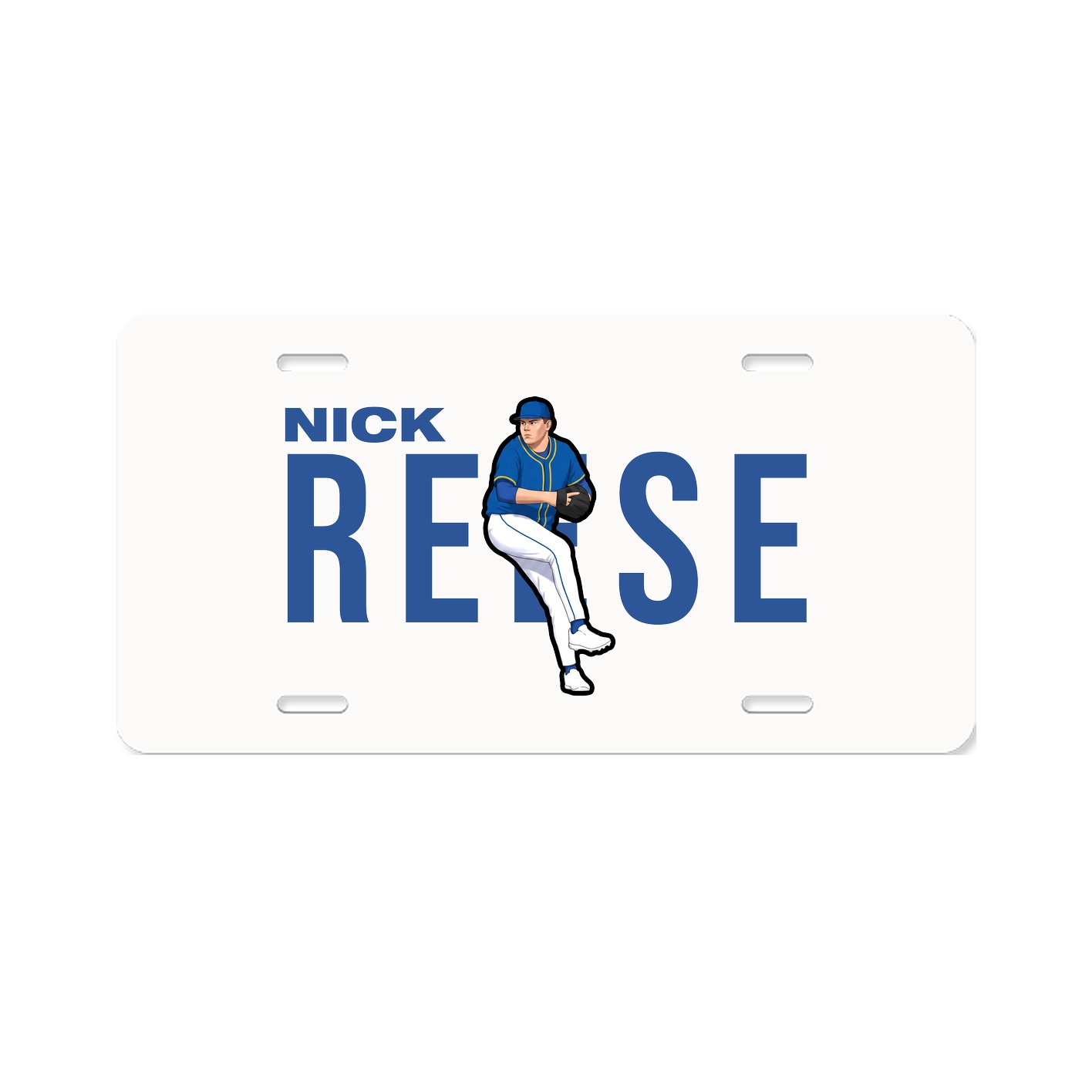 License Plate — Player Name in Classic