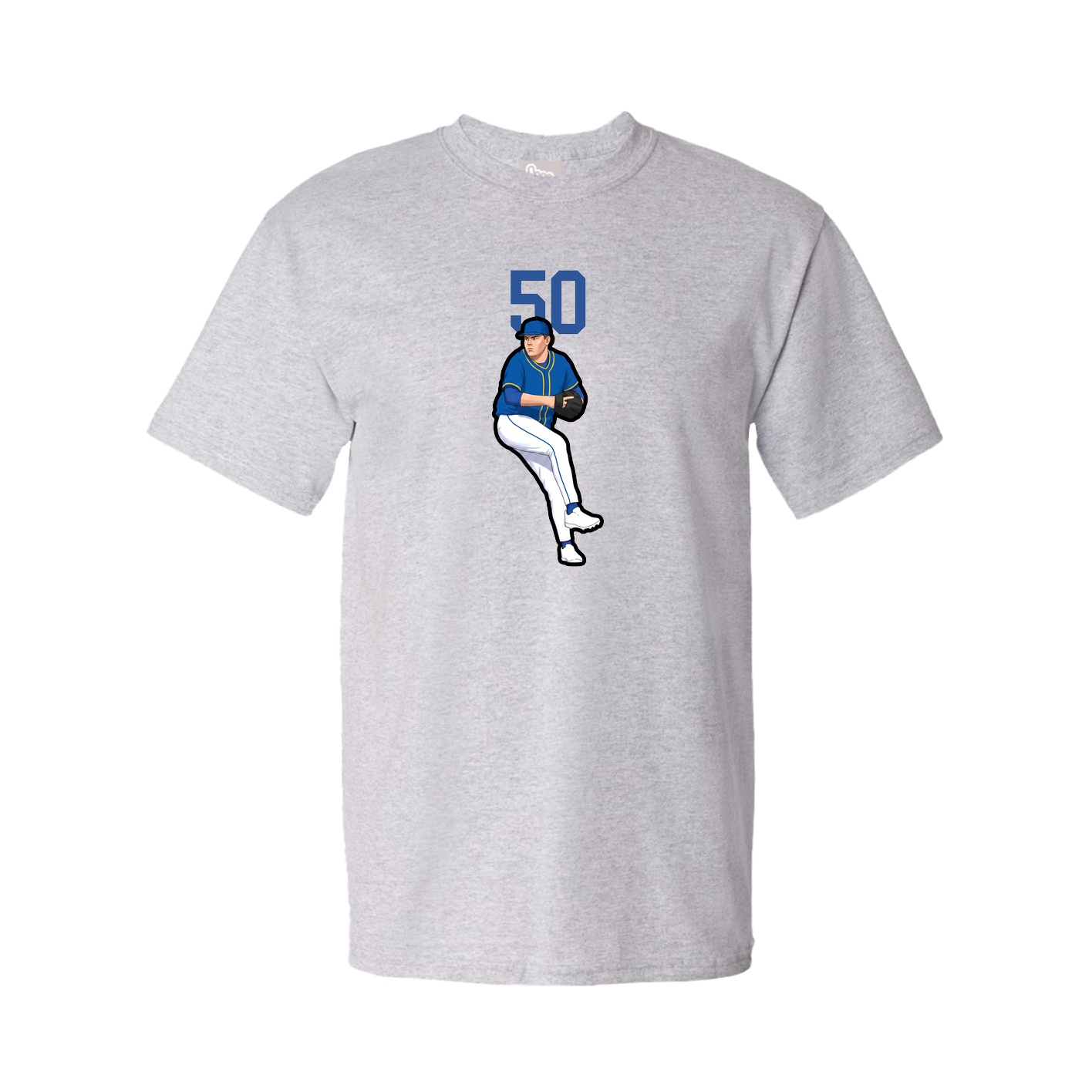 Youth Tee — Number Top in Grey