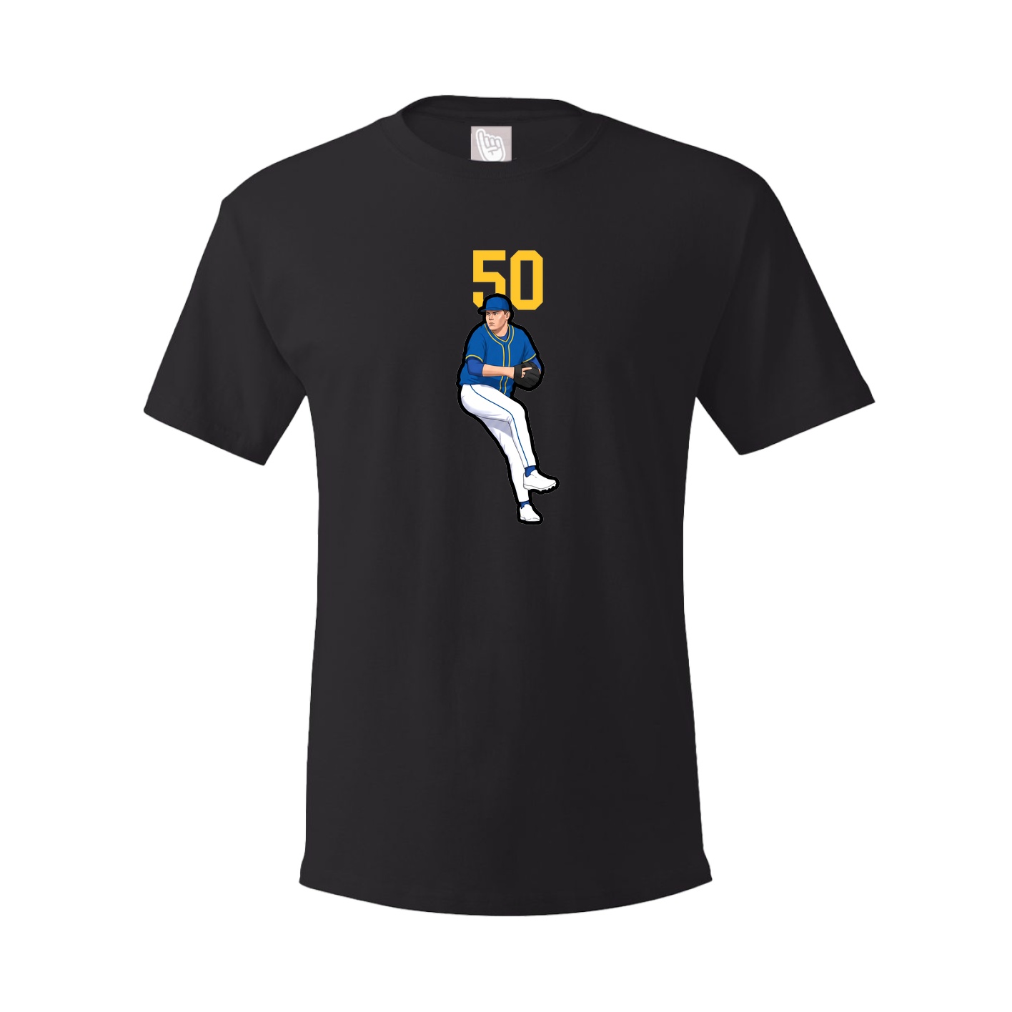 Youth Tee — Number Top in Black