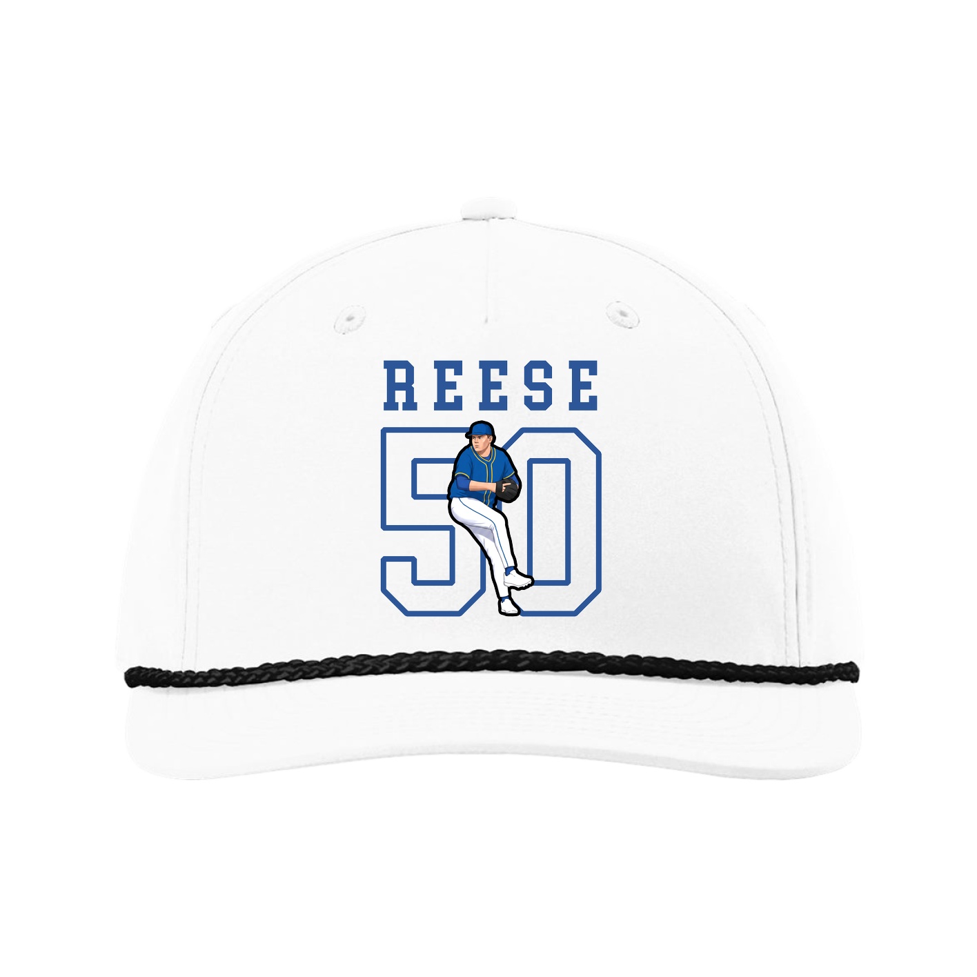 Five-Panel Classic Rope Cap — Shirsey in White