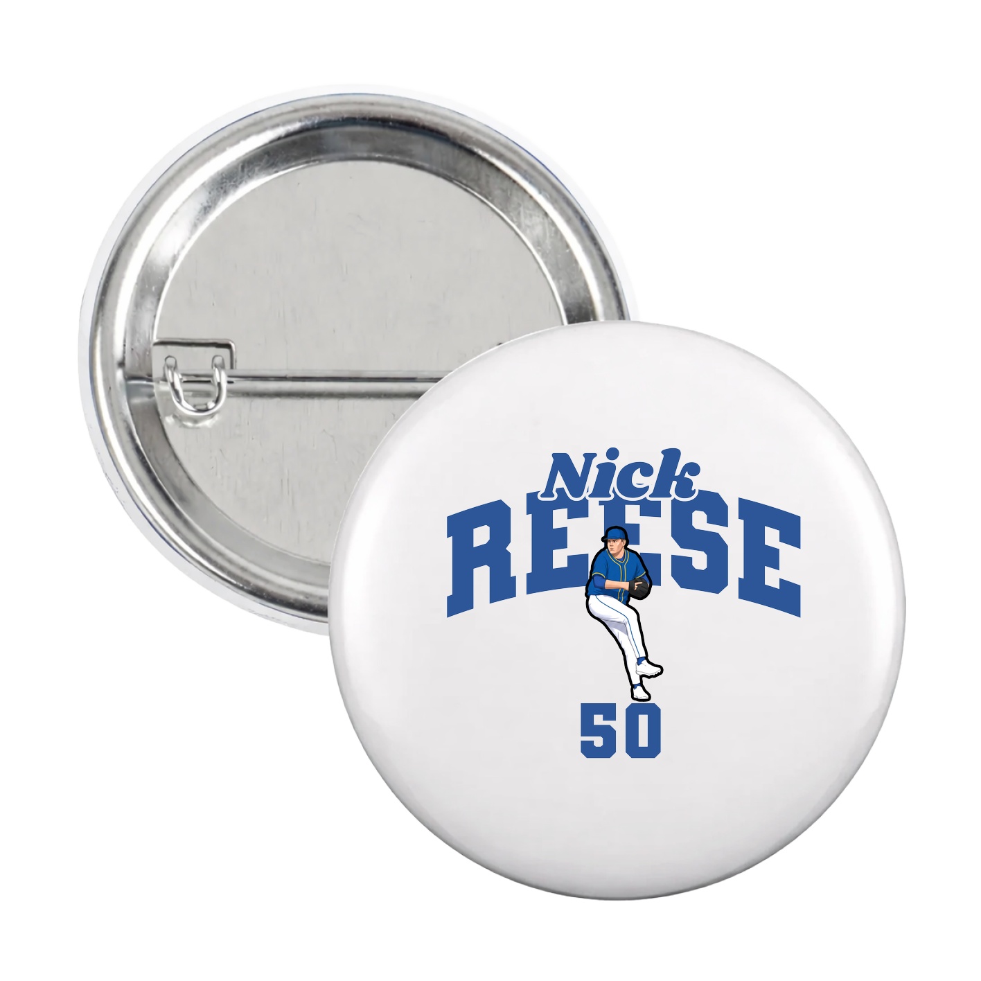 Game Day Button — Signature Arch in White