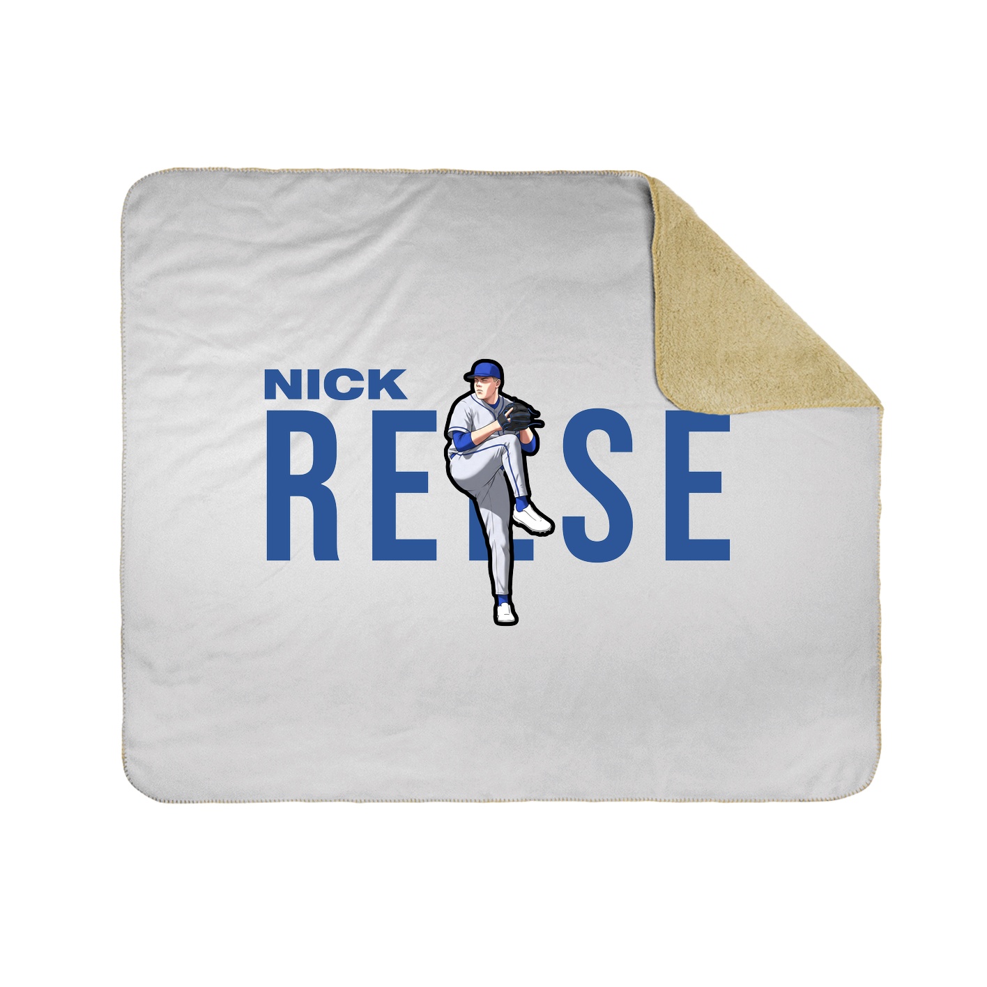 Throw Blanket — Player Name in White