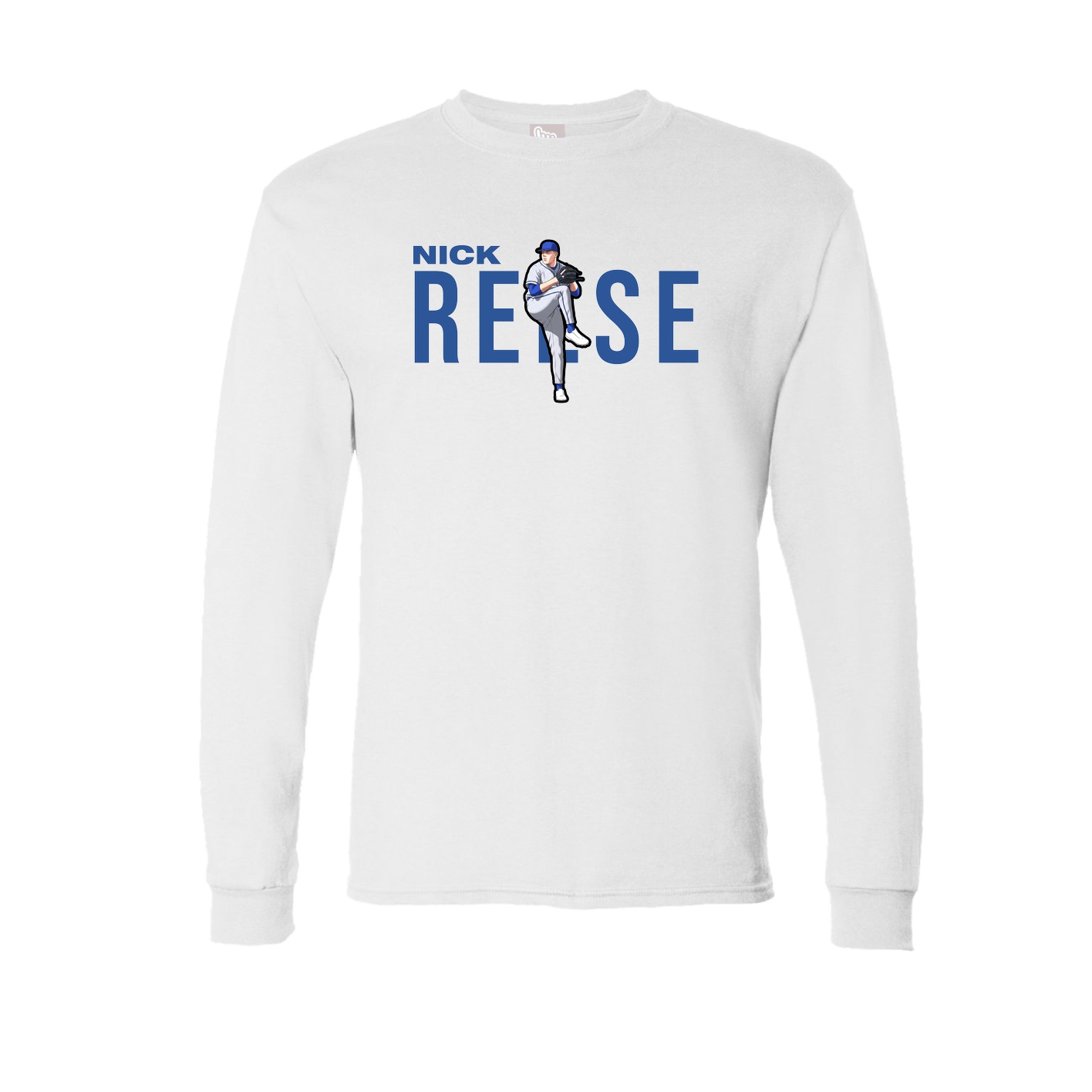 Long Sleeve Tee — Player Name in White