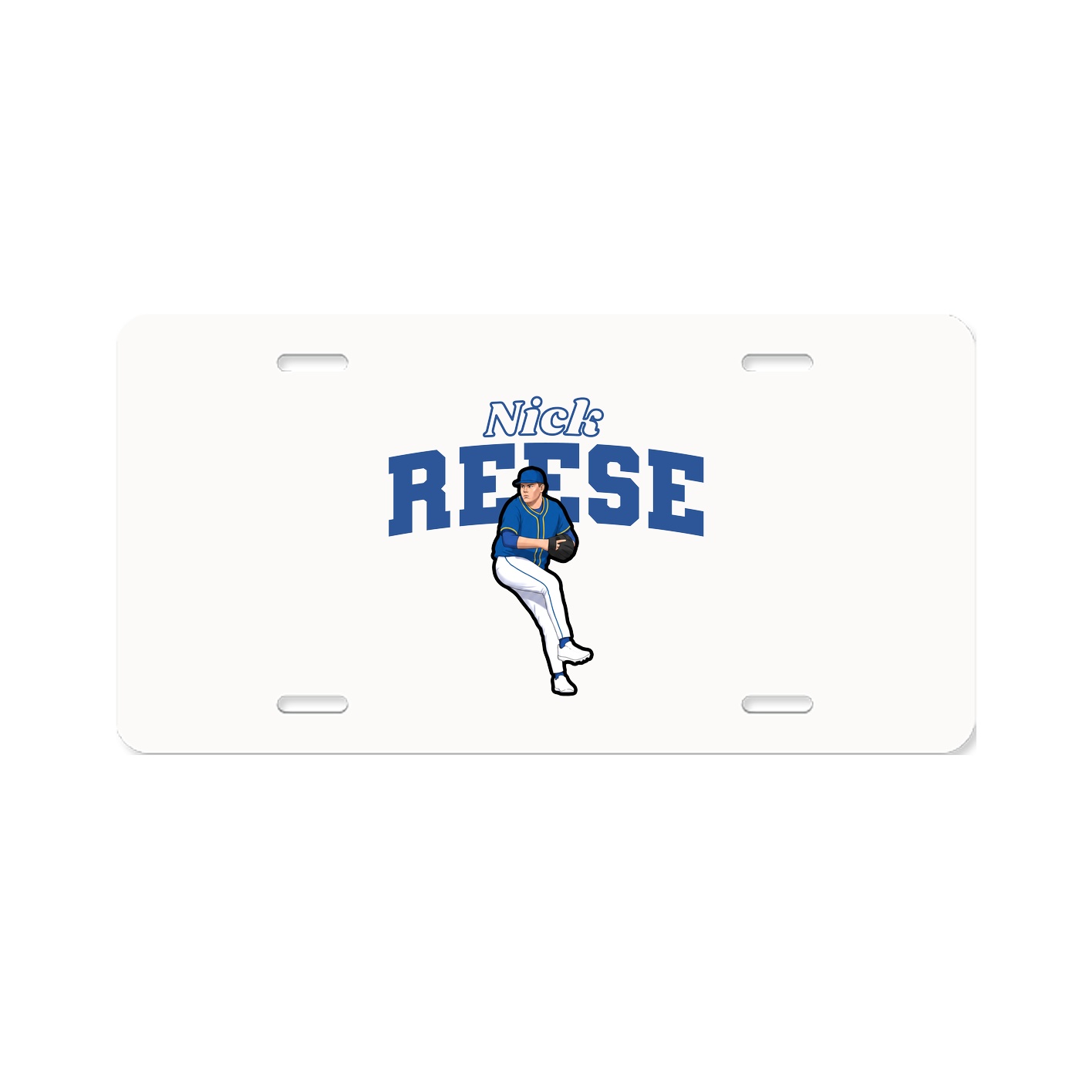 License Plate — Name Arch in Classic