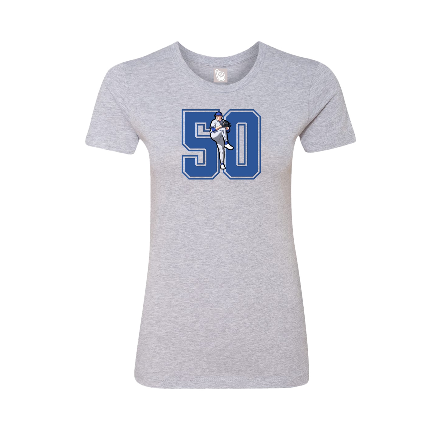 Womens Tee — Number in Grey