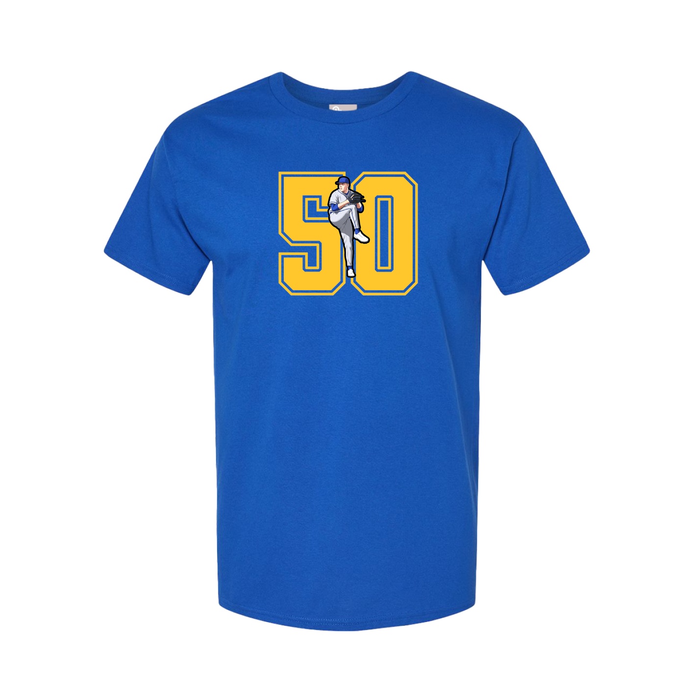 Youth Tee — Number in Royal
