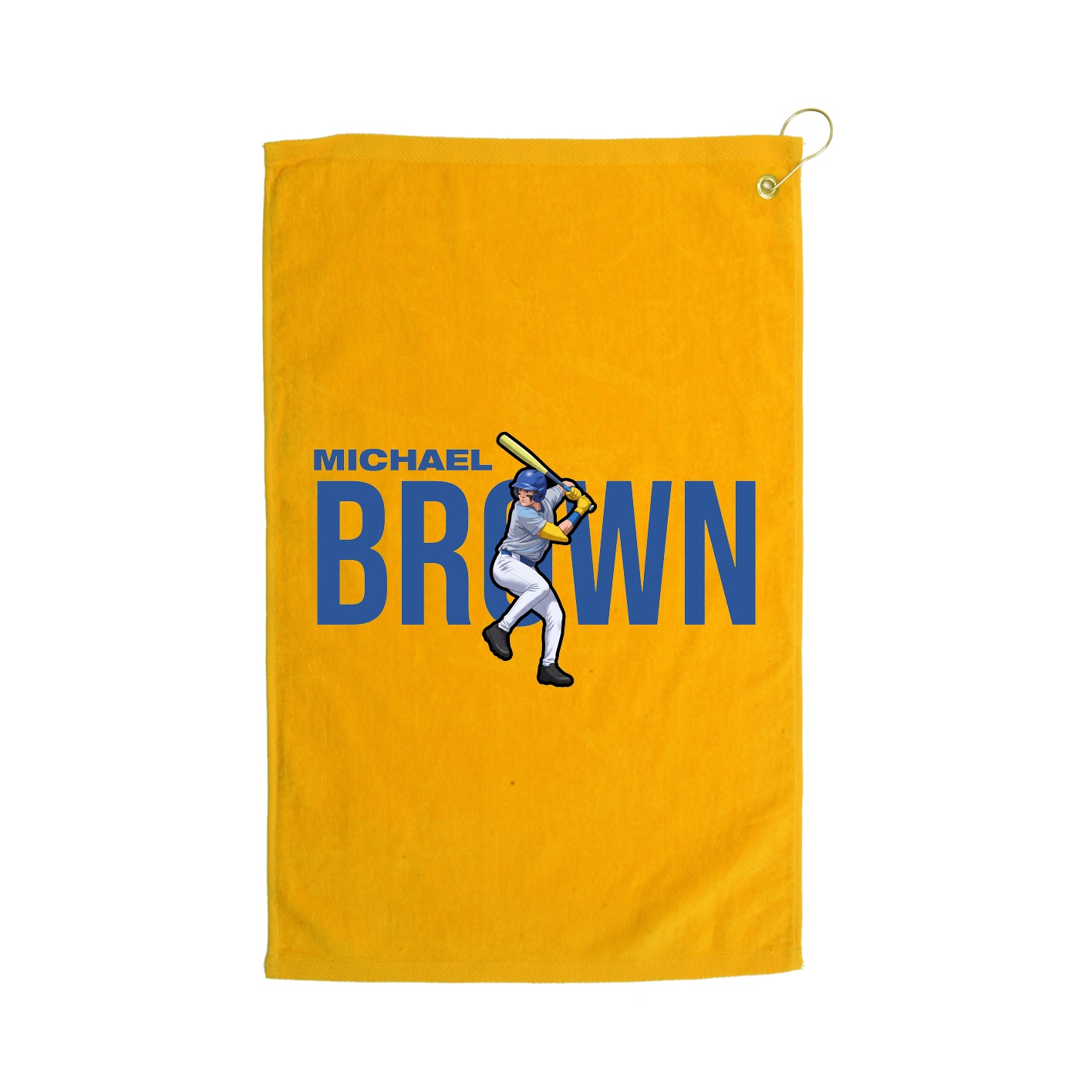 Golf Towel — Player Name in Gold