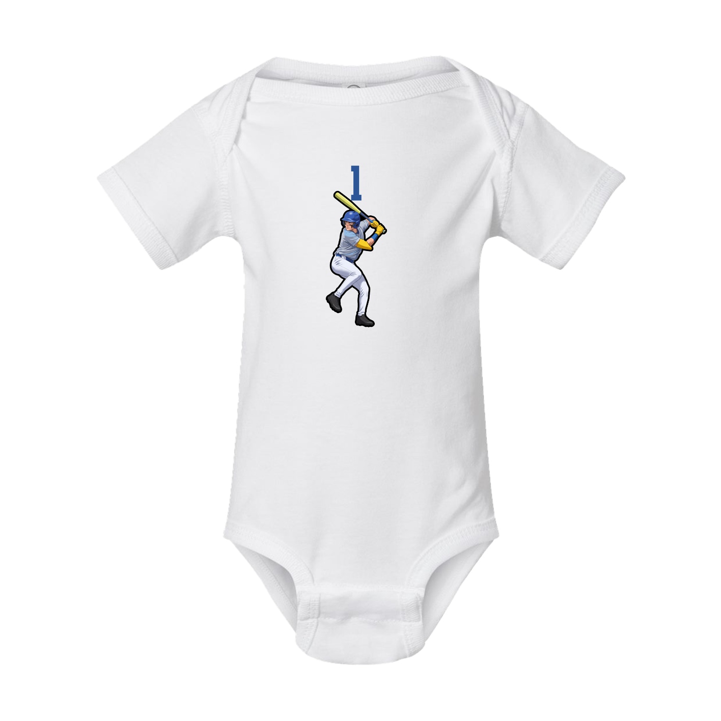 Baby Onesie — Number Top in White