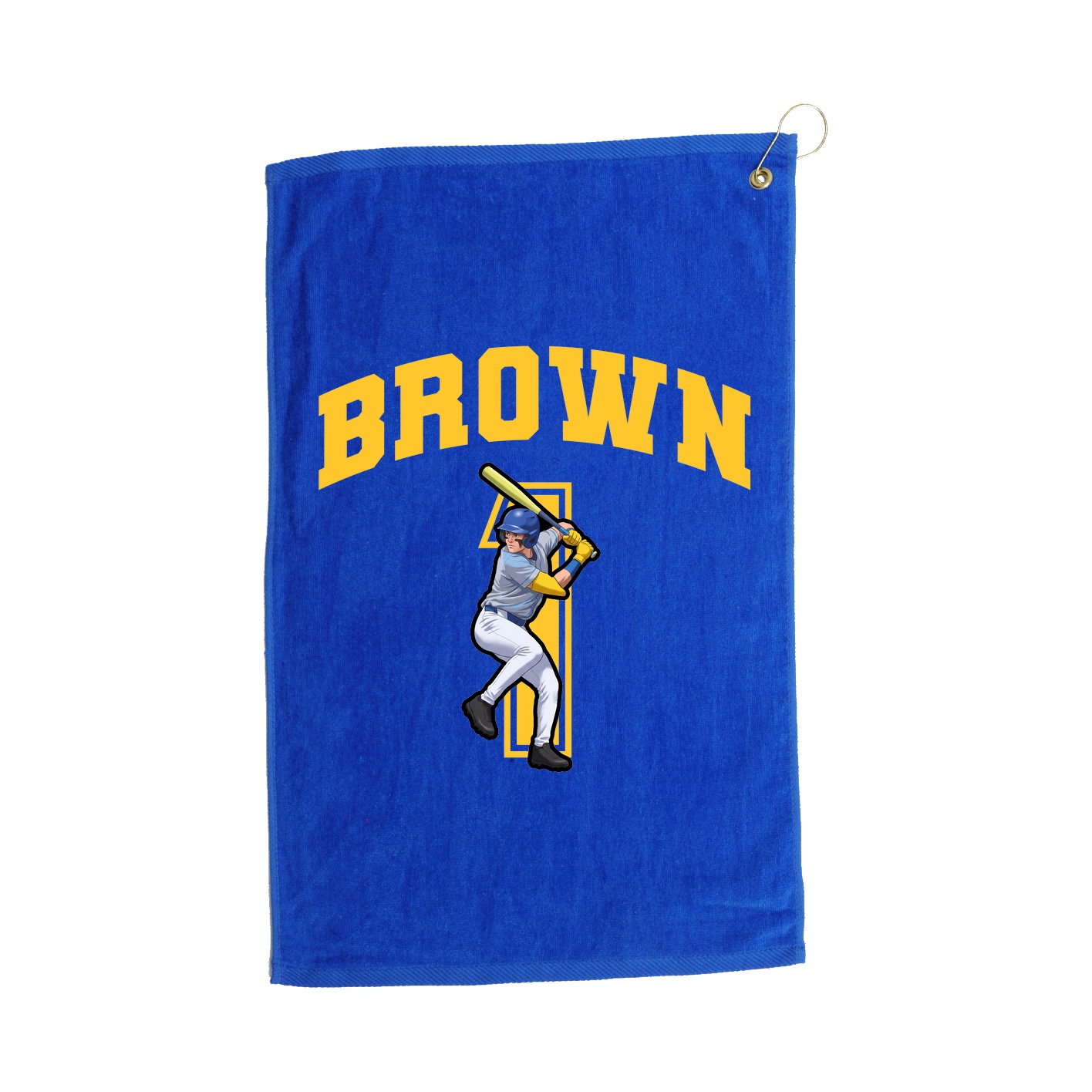 Golf Towel — Number in Royal