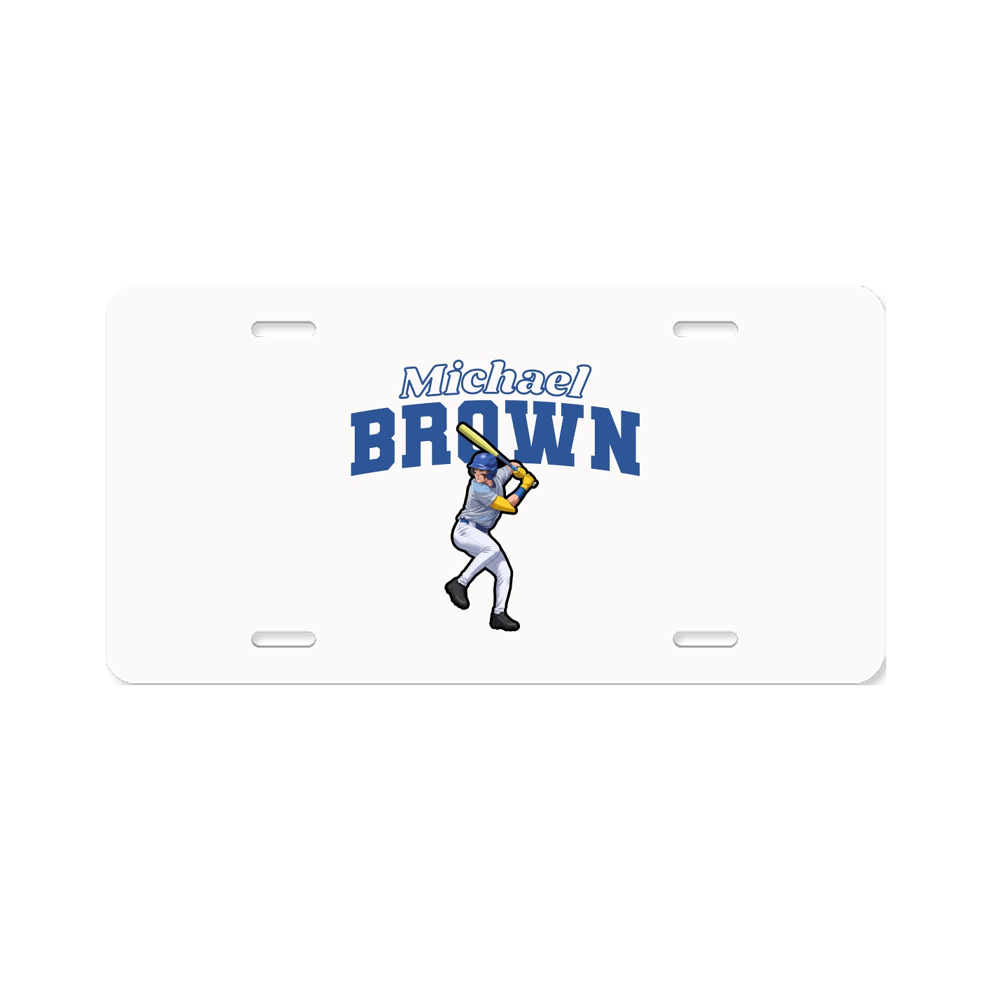 License Plate — Name Arch in Classic
