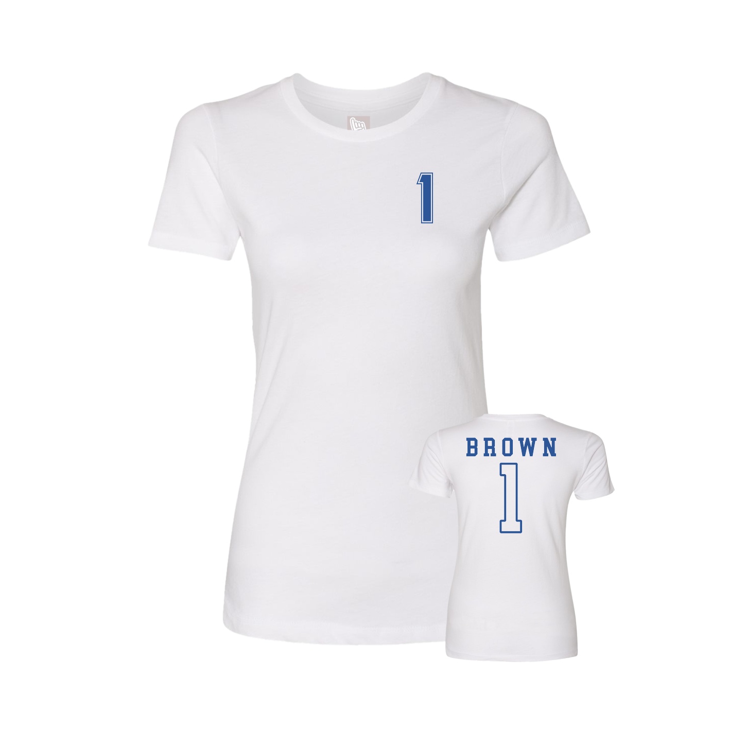 Womens Tee — Chest Back in White