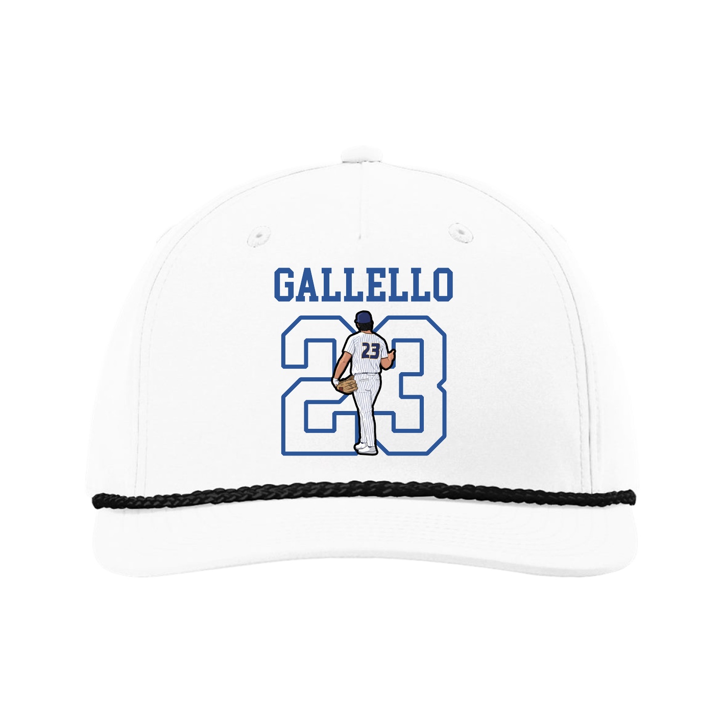 Five-Panel Classic Rope Cap — Shirsey in White