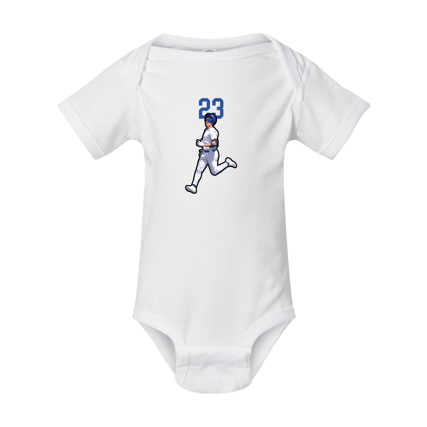 Baby Onesie — Number Top in White