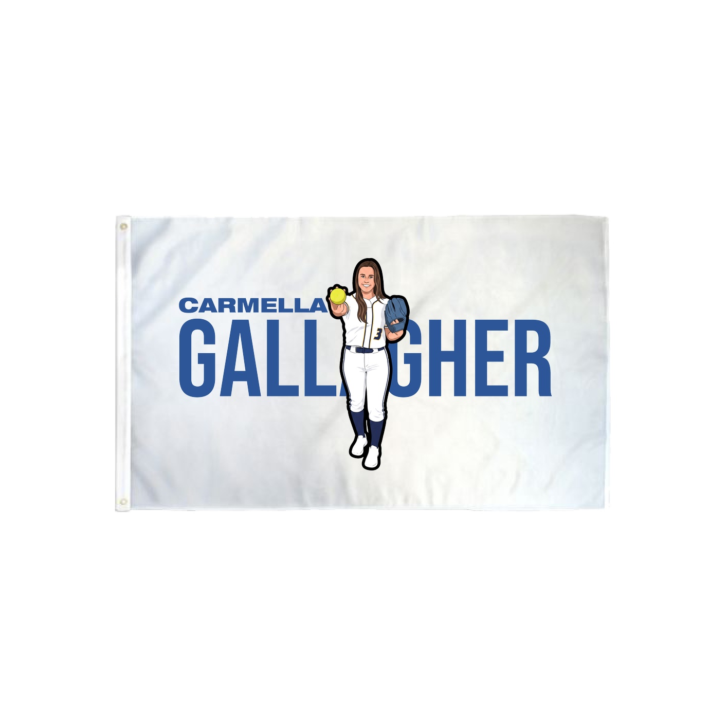 3x5 Flag — Player Name in Classic