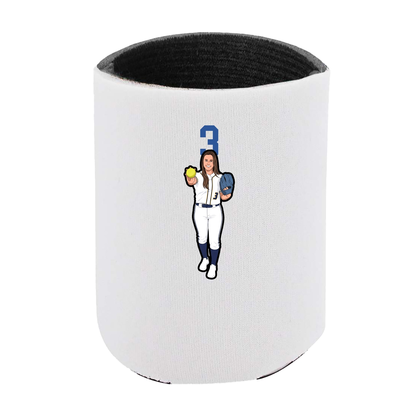 Can Holder — Number Top in White