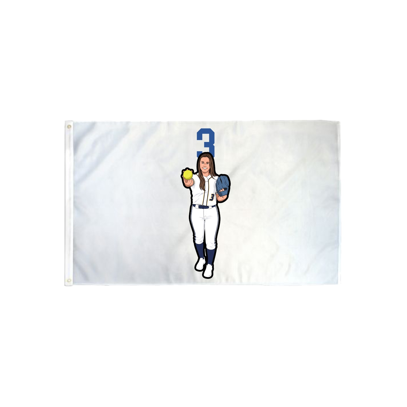 3x5 Flag — Number Top in Classic
