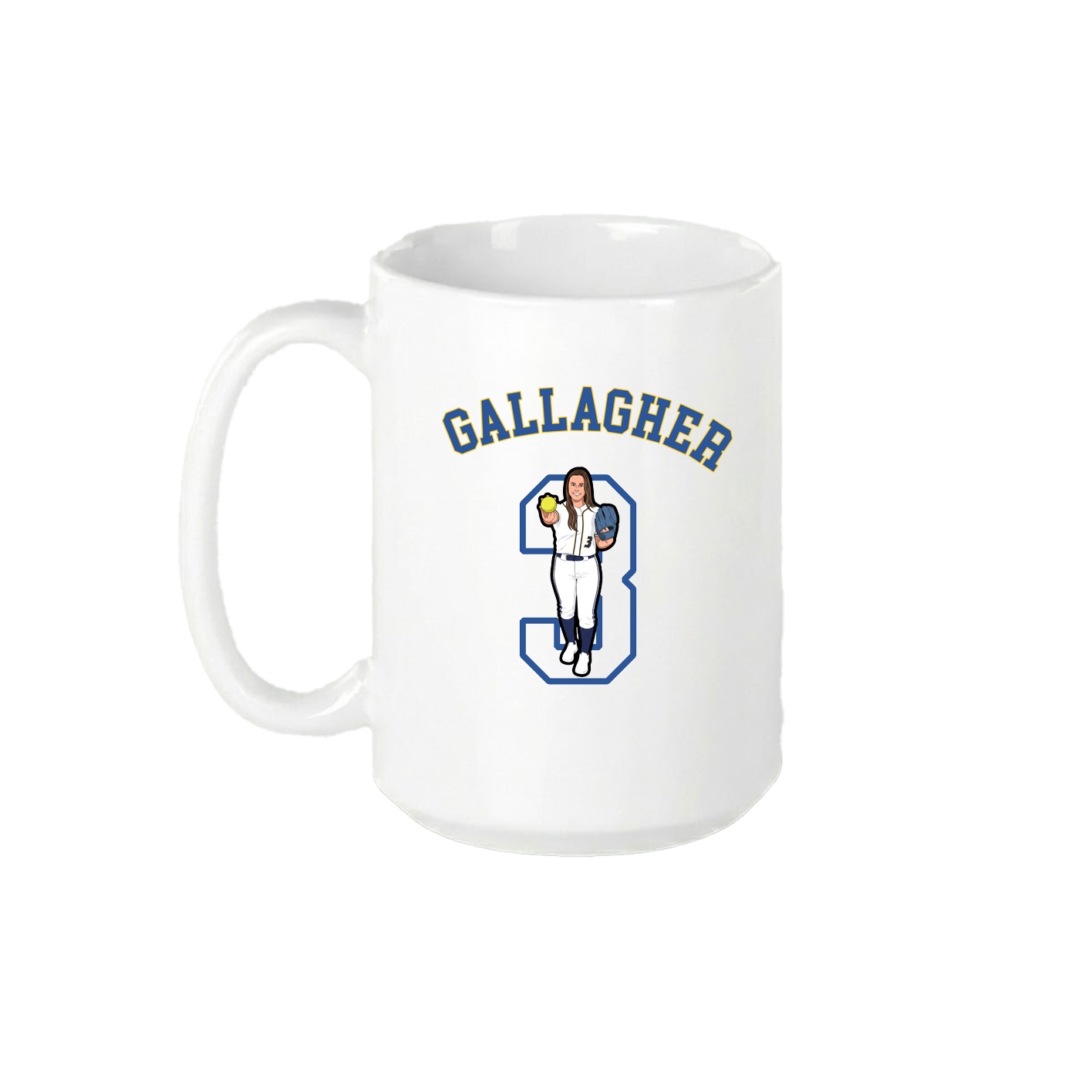 15oz Coffee Mug — Shirsey Arch in White