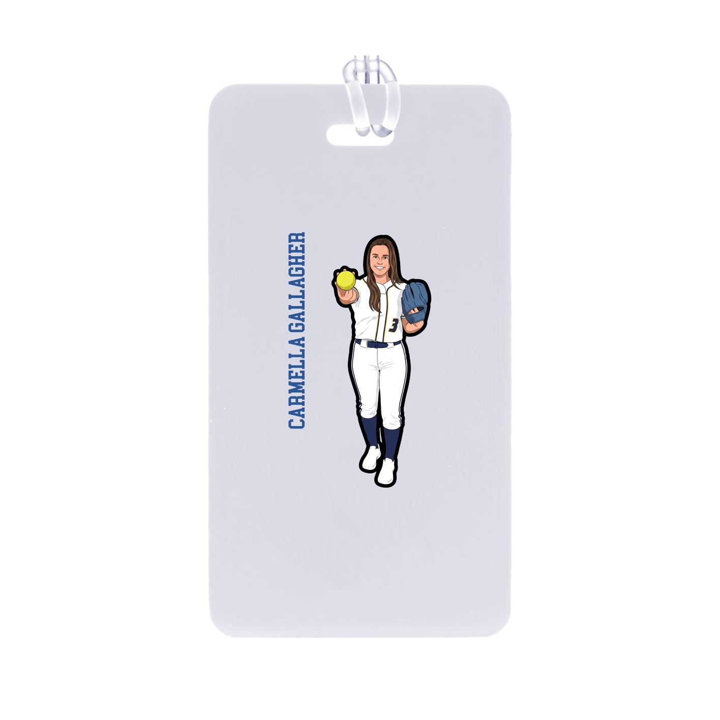 Bag Tag — Name Vertical in Classic
