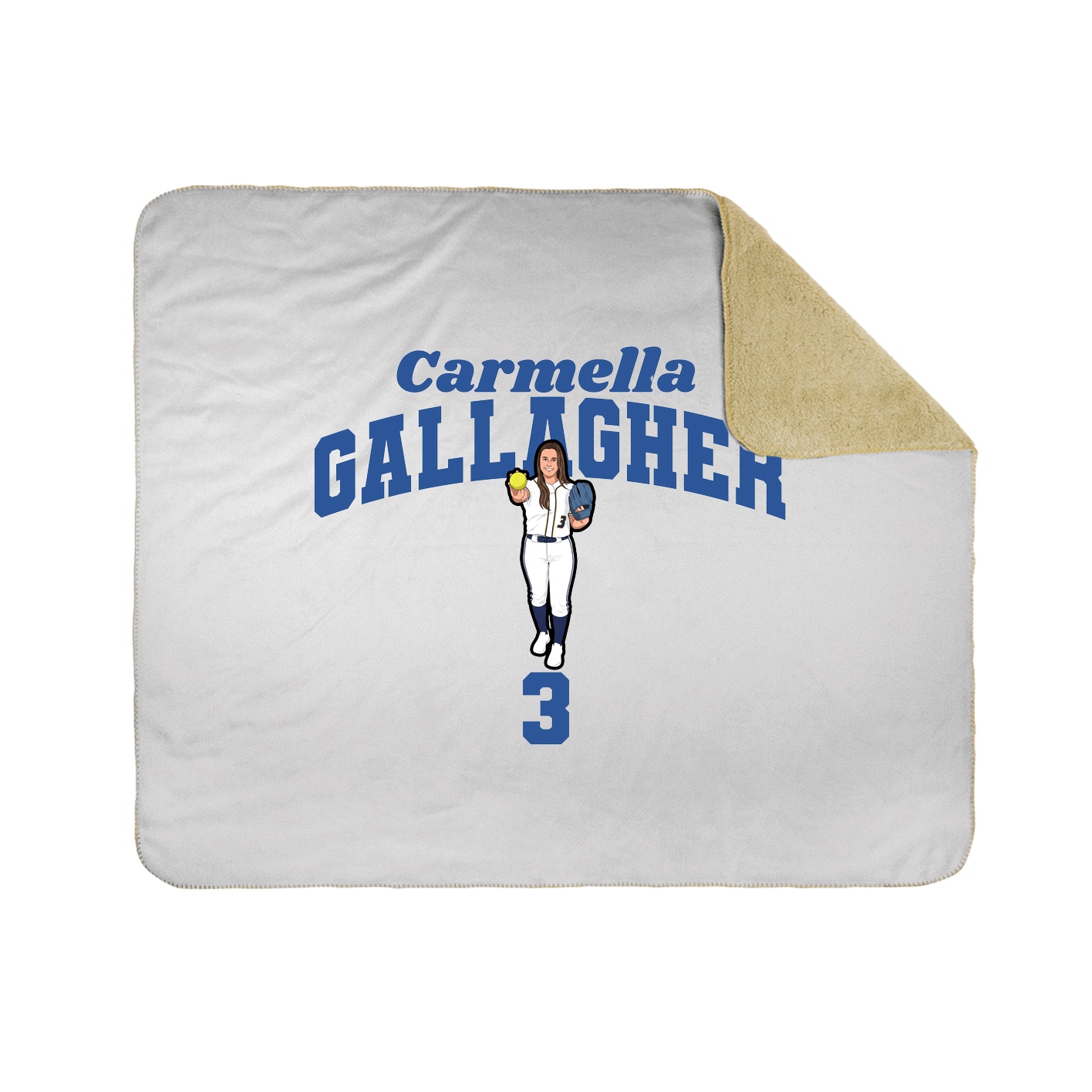 Throw Blanket — Signature Arch in White