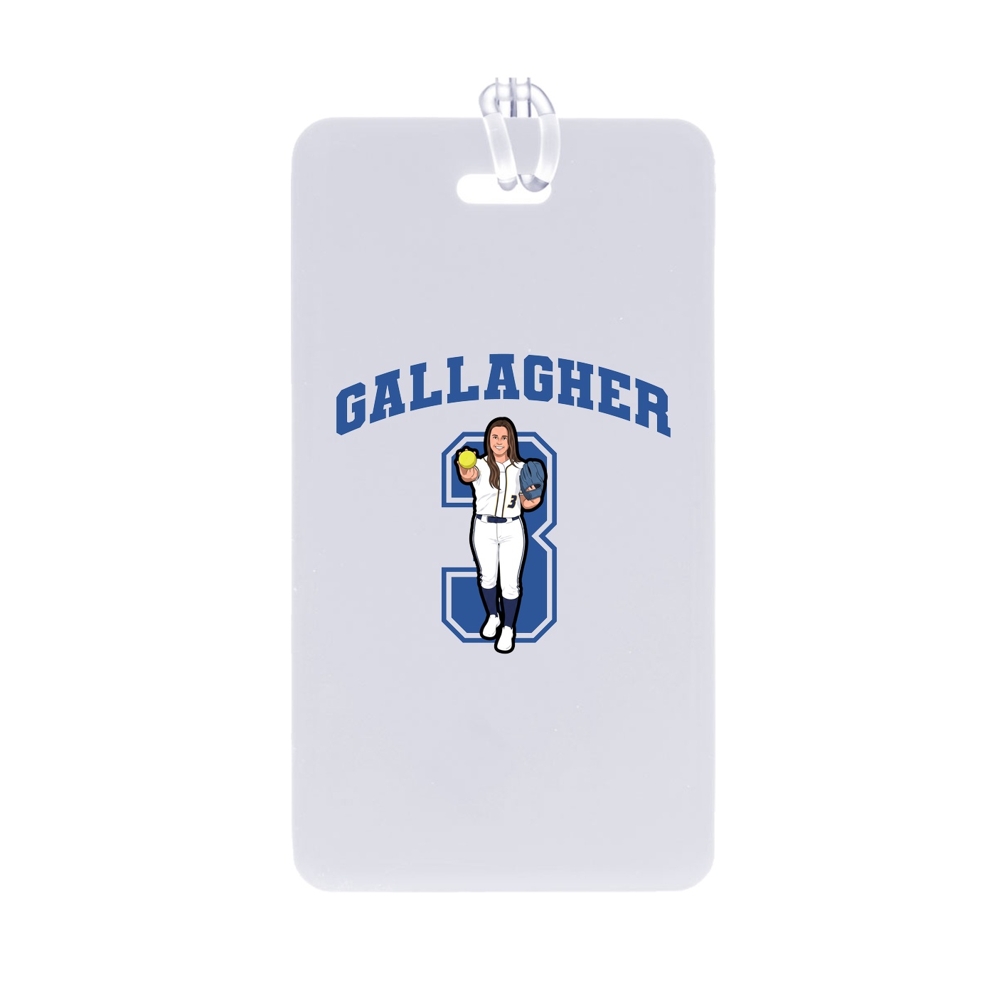 Bag Tag — Number in Classic