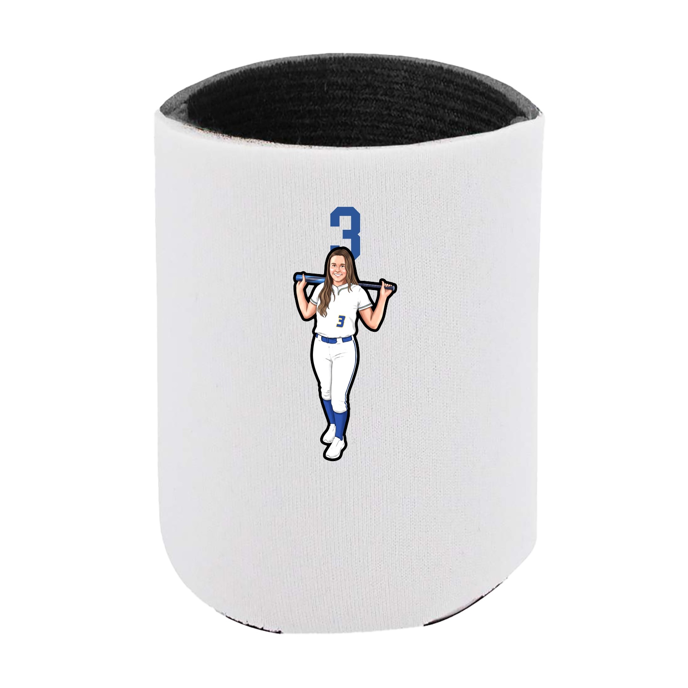 Can Holder — Number Top in White
