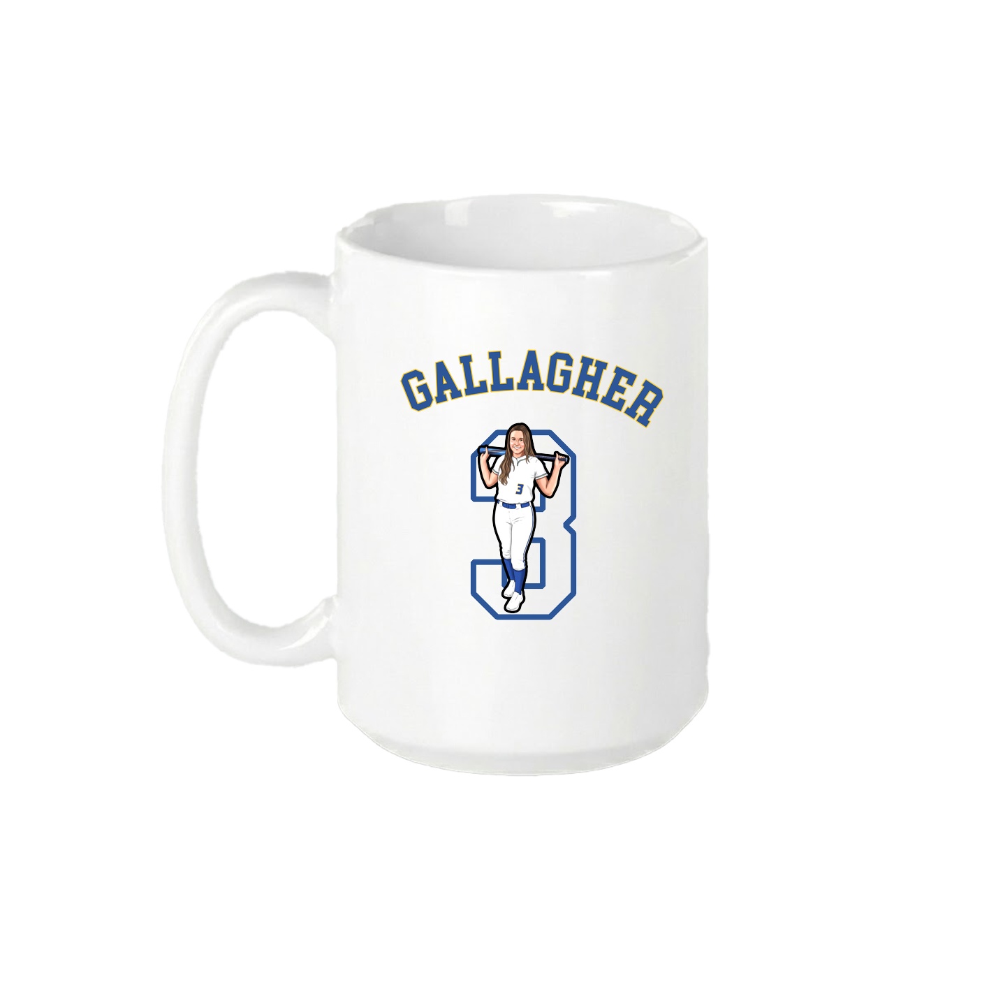 15oz Coffee Mug — Shirsey Arch in White