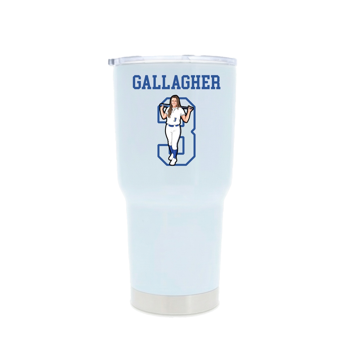 30oz Stainless Steel Tumbler — Shirsey in White