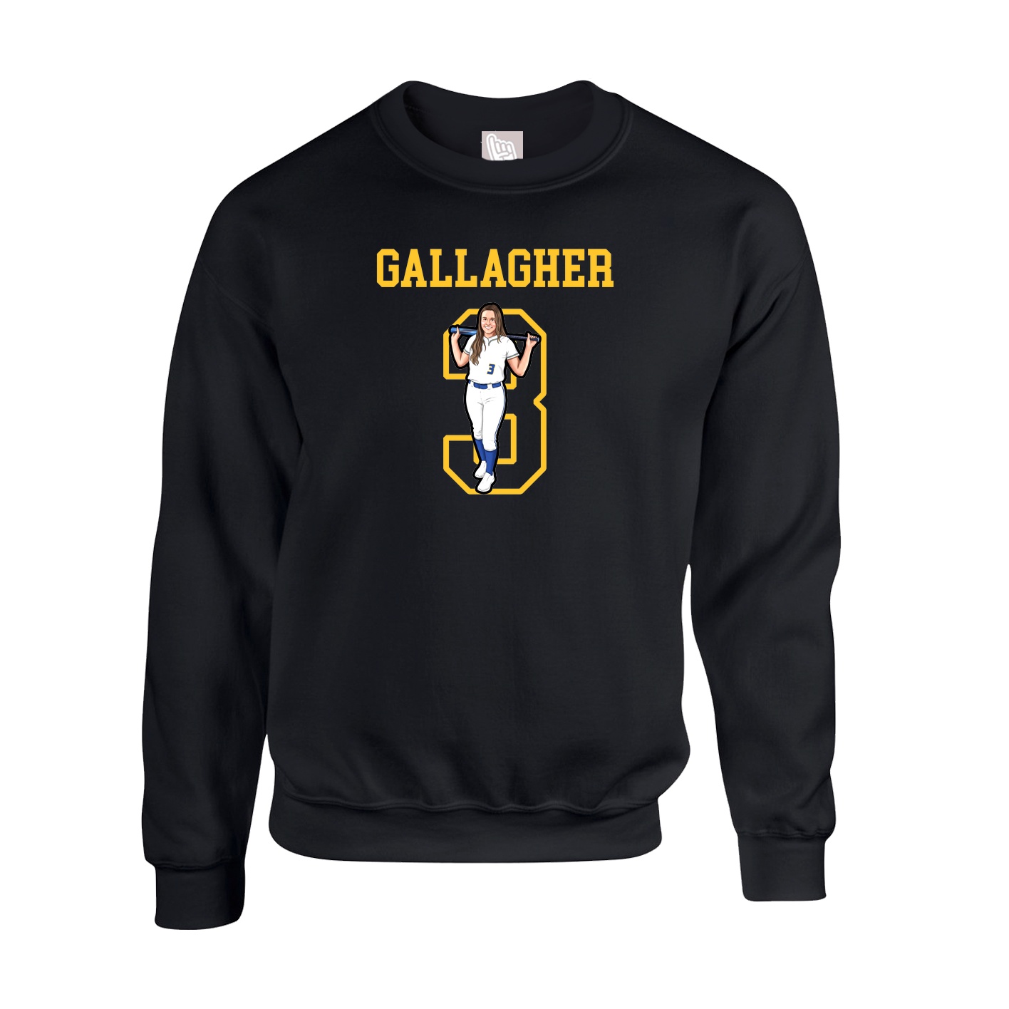 Fleece Crew — Shirsey in Black