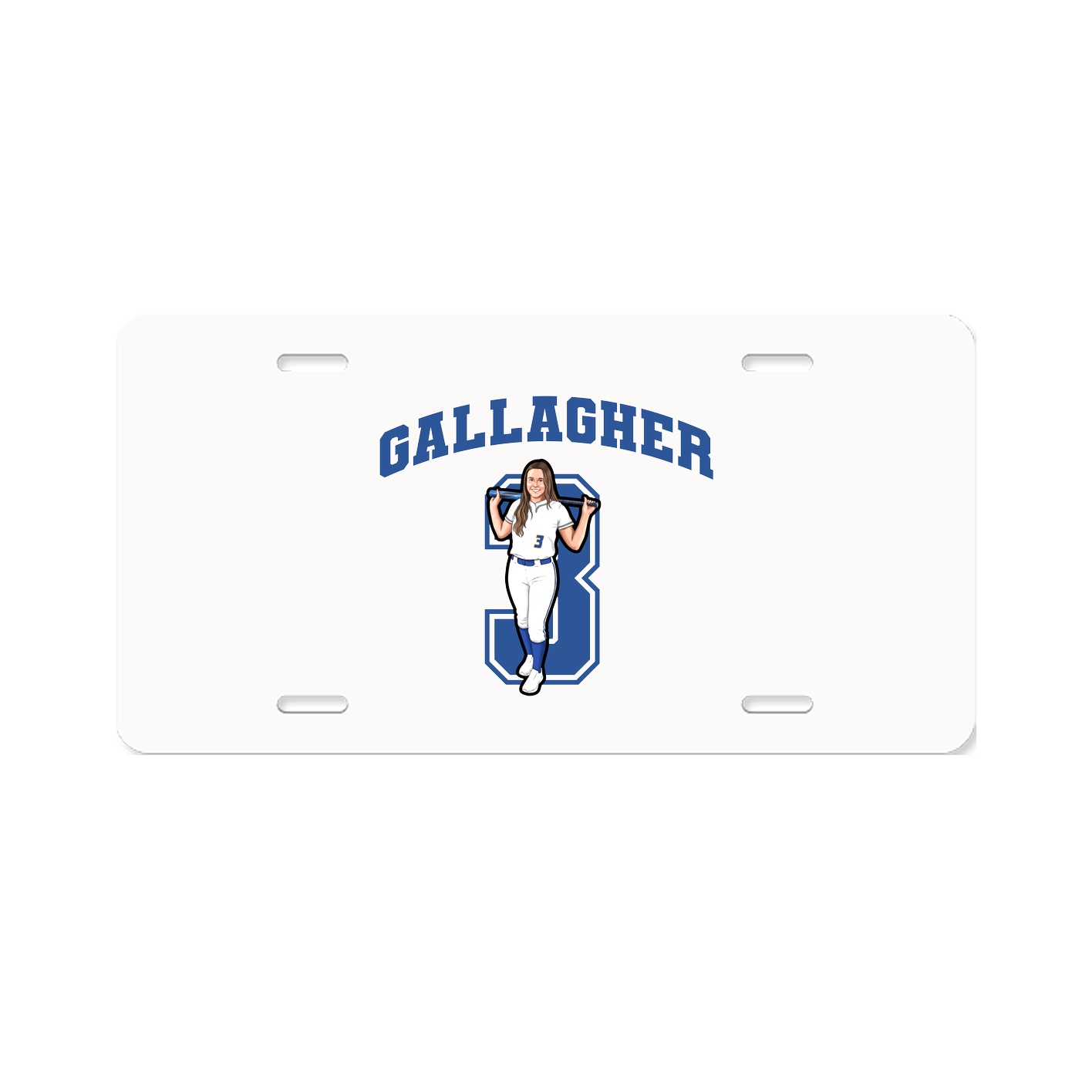 License Plate — Number in Classic