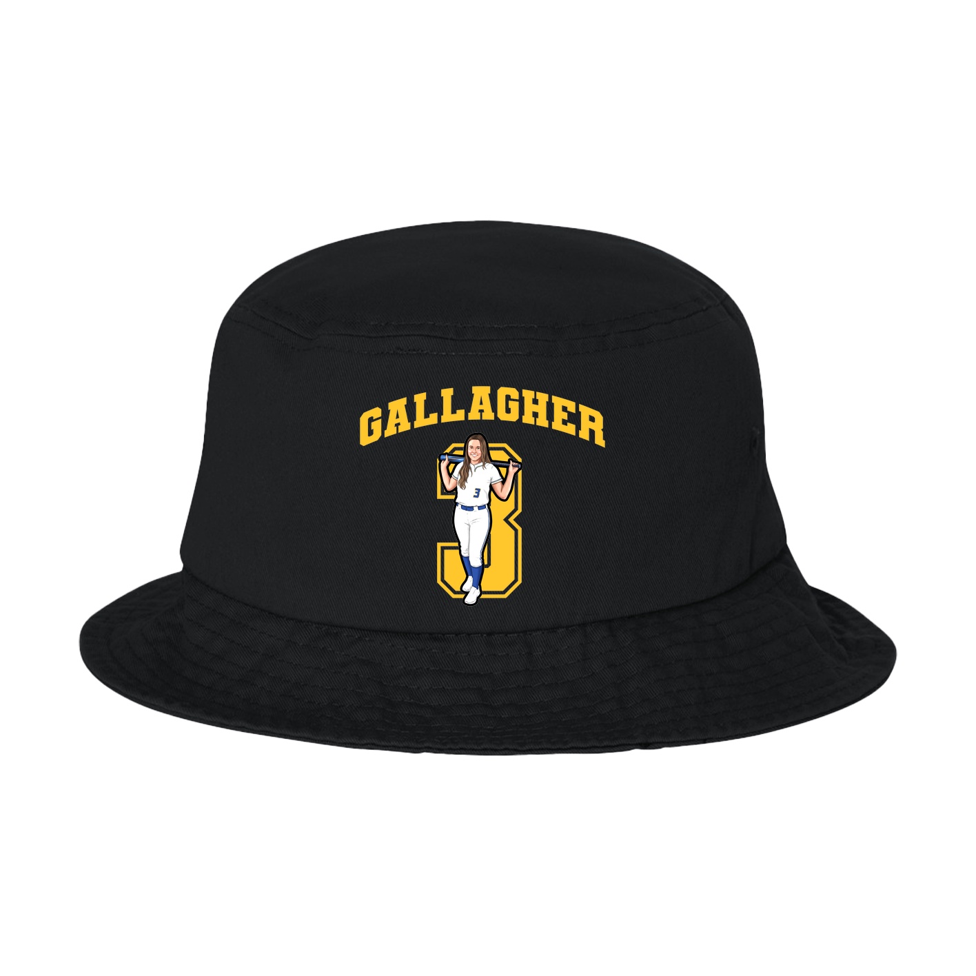 Bucket Cap — Number in Black