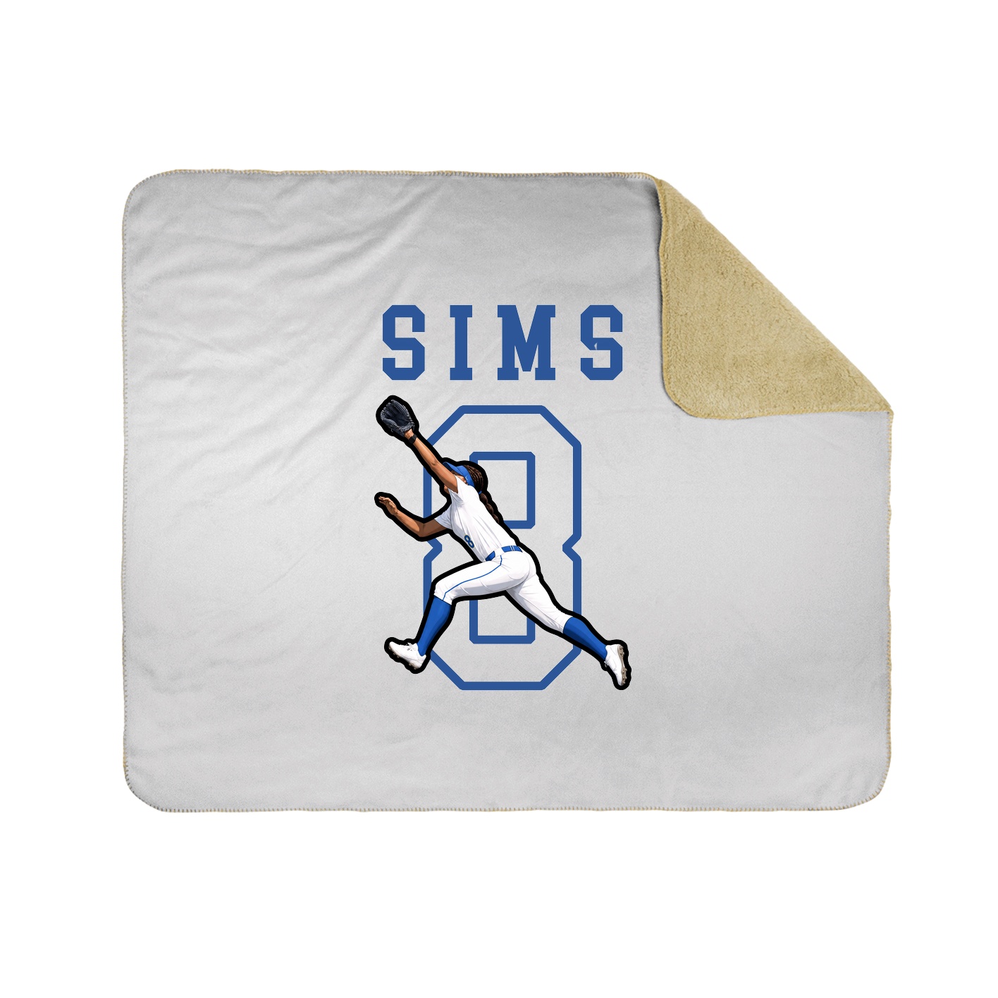 Throw Blanket — Shirsey in White