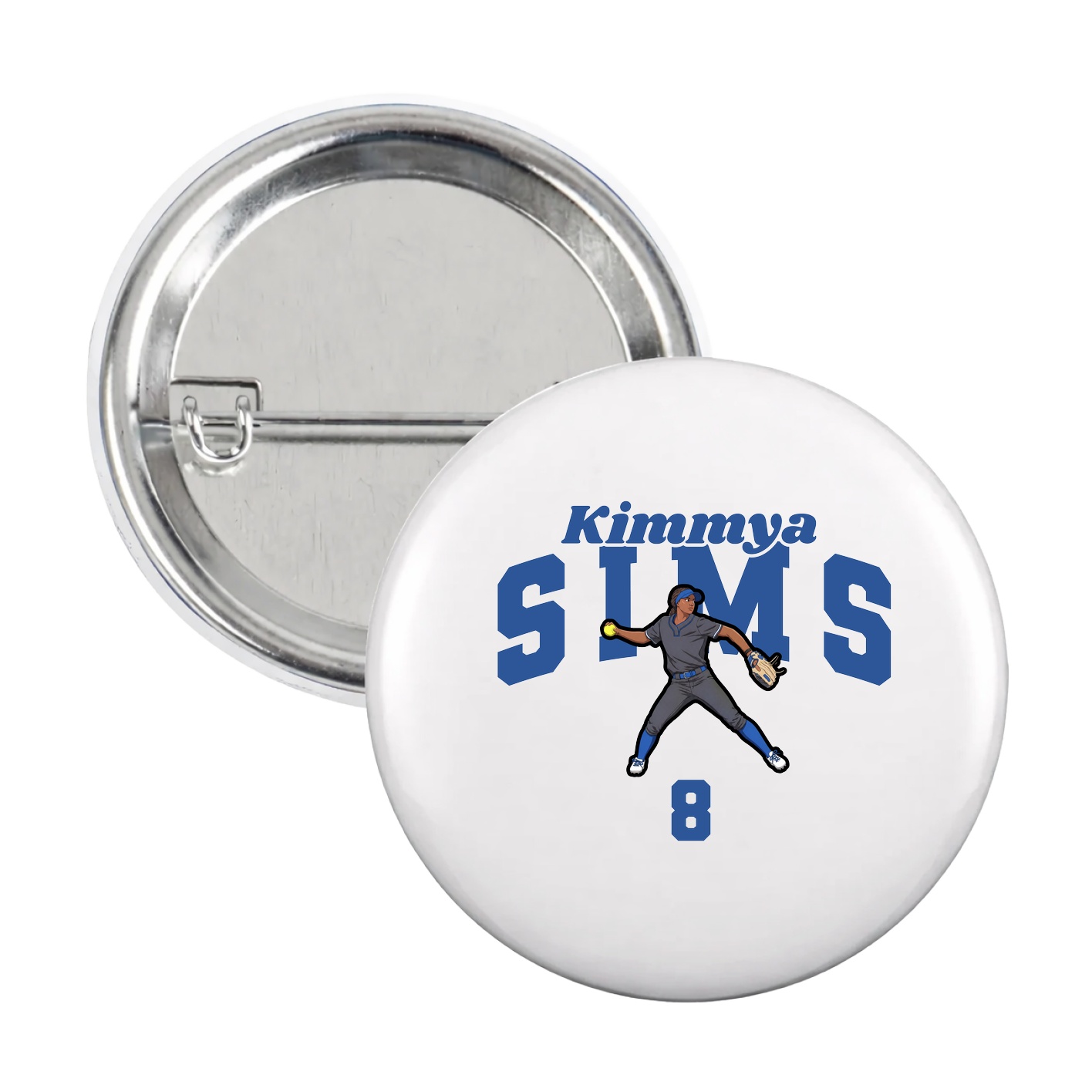 Game Day Button — Signature Arch in White