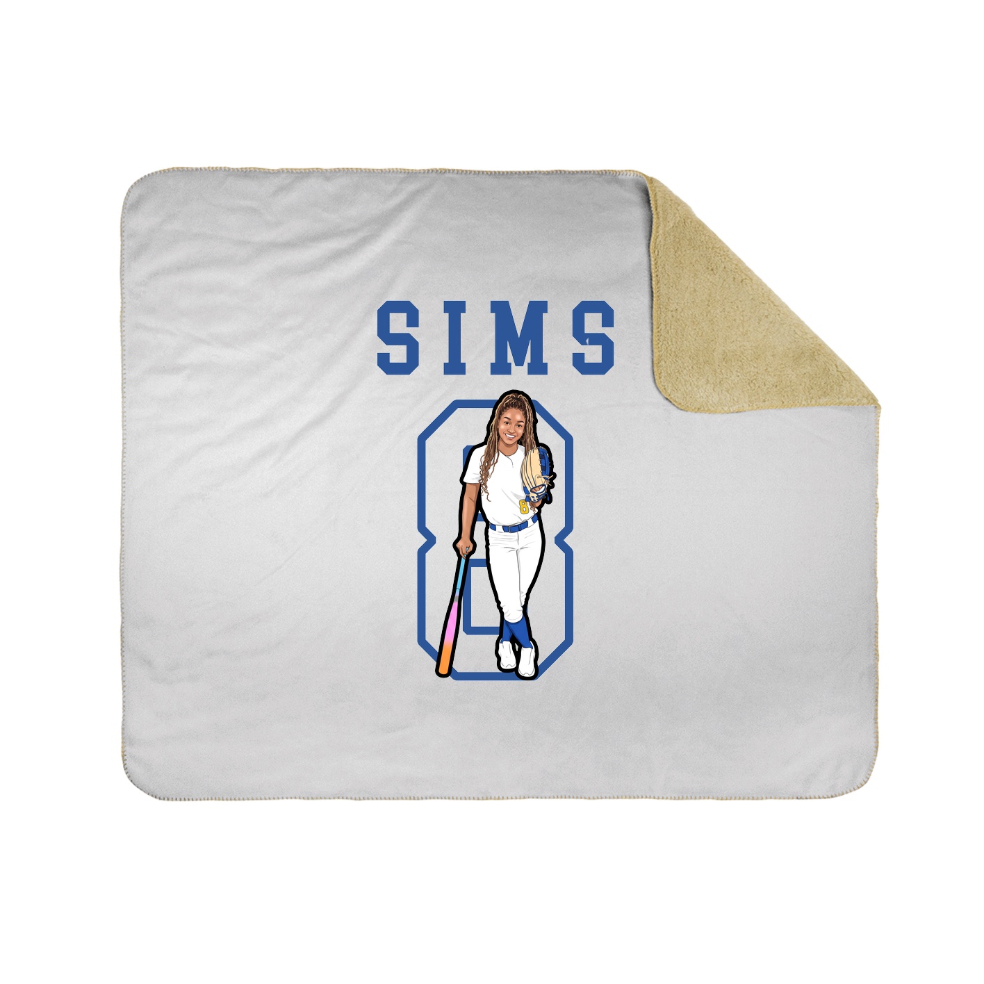 Throw Blanket — Shirsey in White