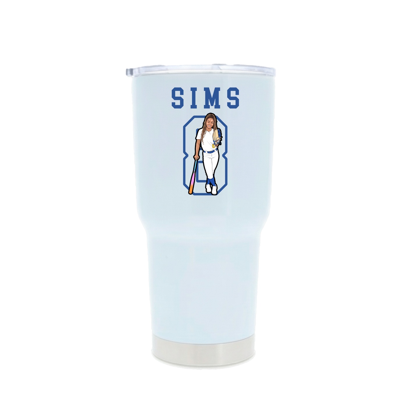 30oz Stainless Steel Tumbler — Shirsey in White