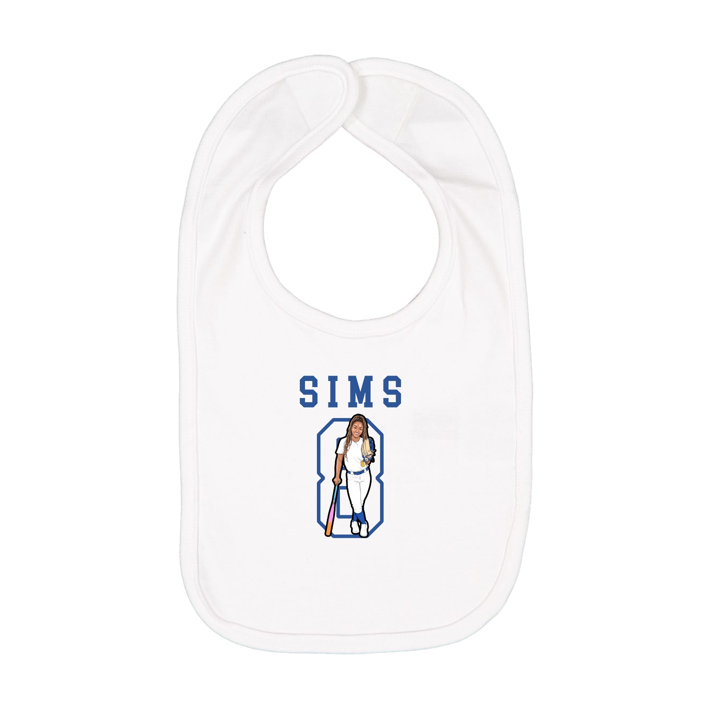 Infant Bib — Shirsey in White