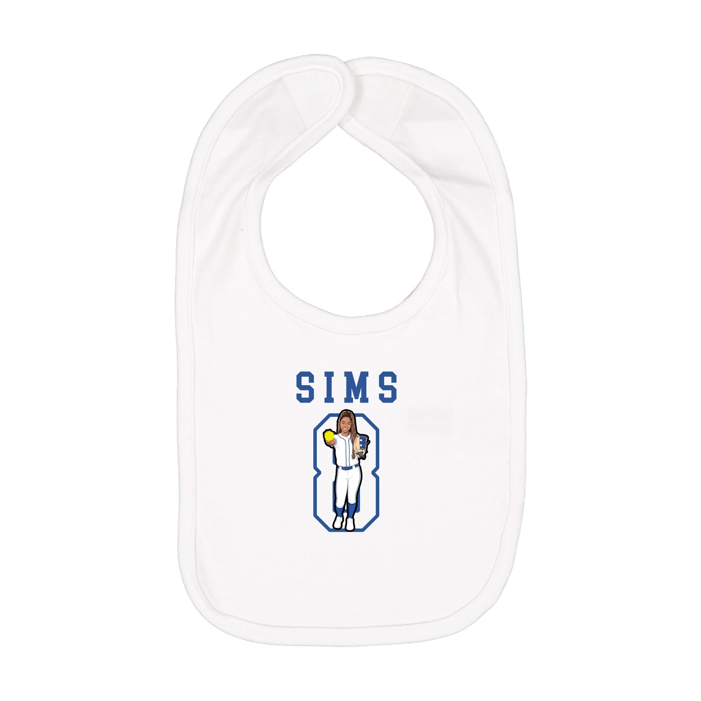Infant Bib — Shirsey in White
