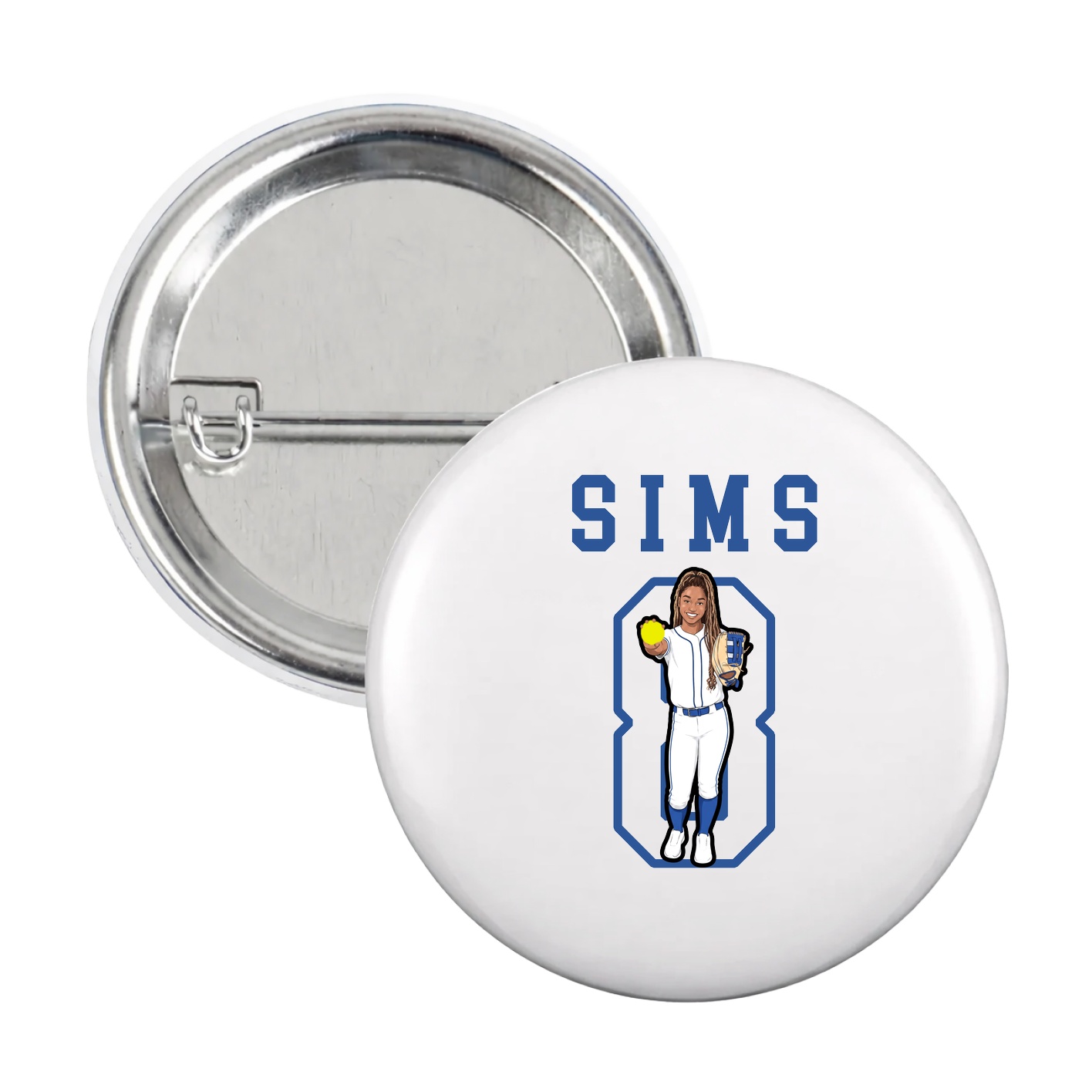 Game Day Button — Shirsey in White