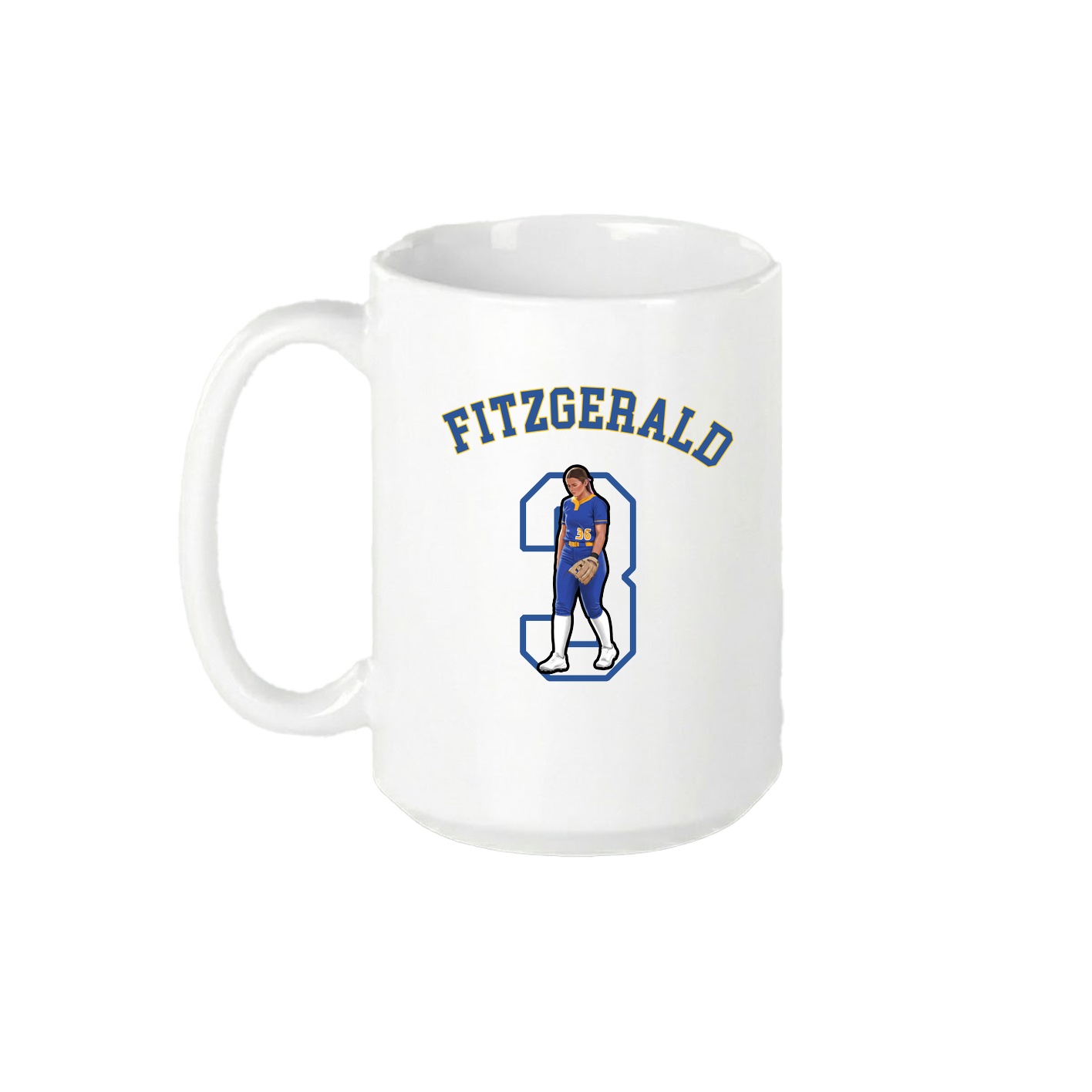 15oz Coffee Mug — Shirsey Arch in White
