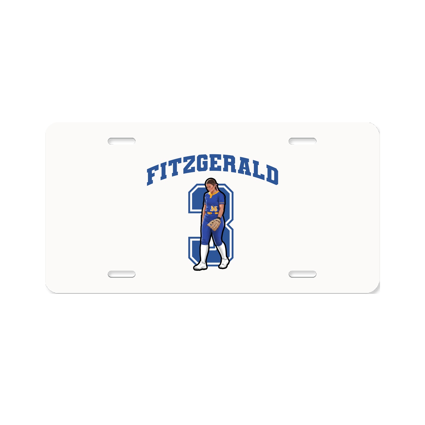 License Plate — Number in Classic