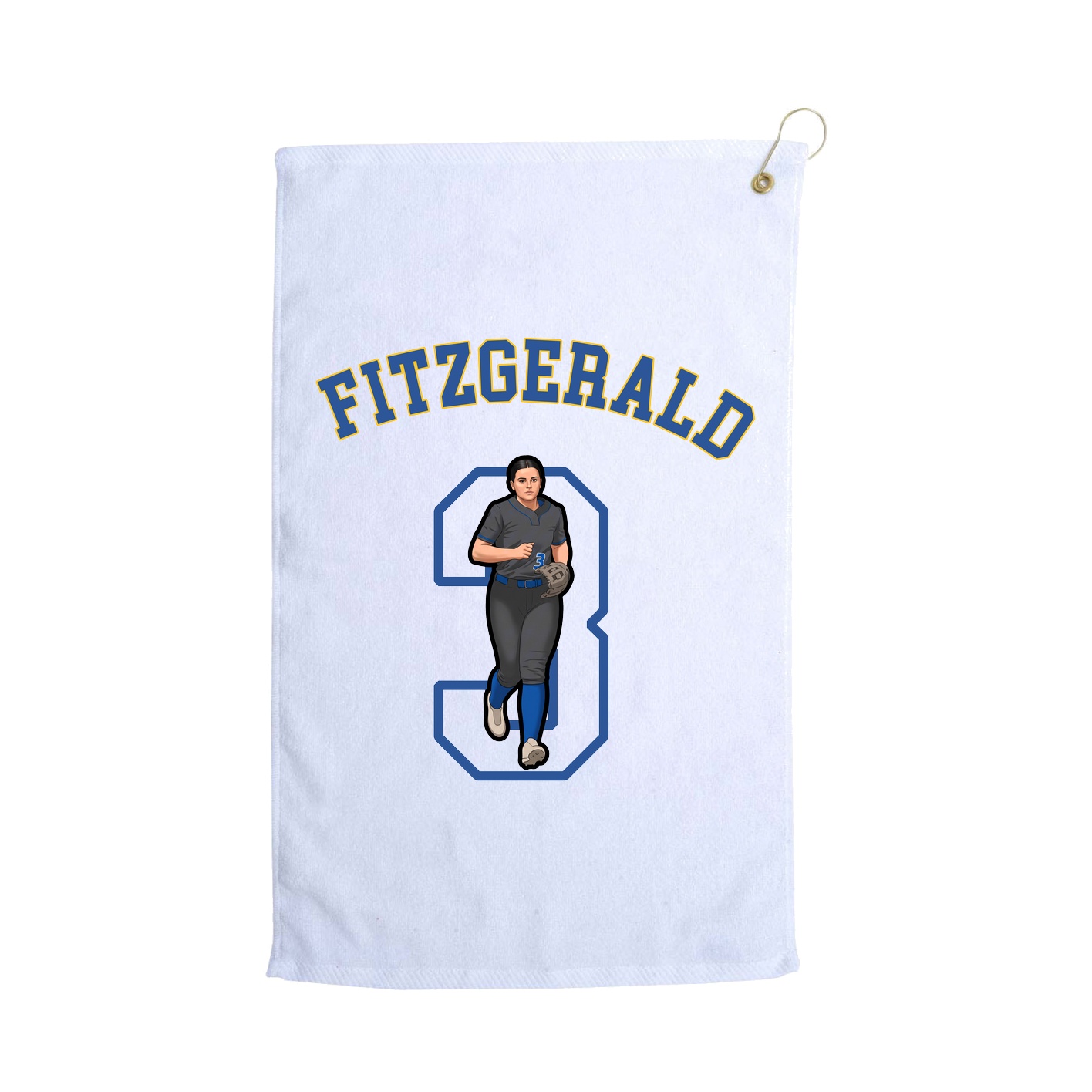 Golf Towel — Shirsey Arch in White