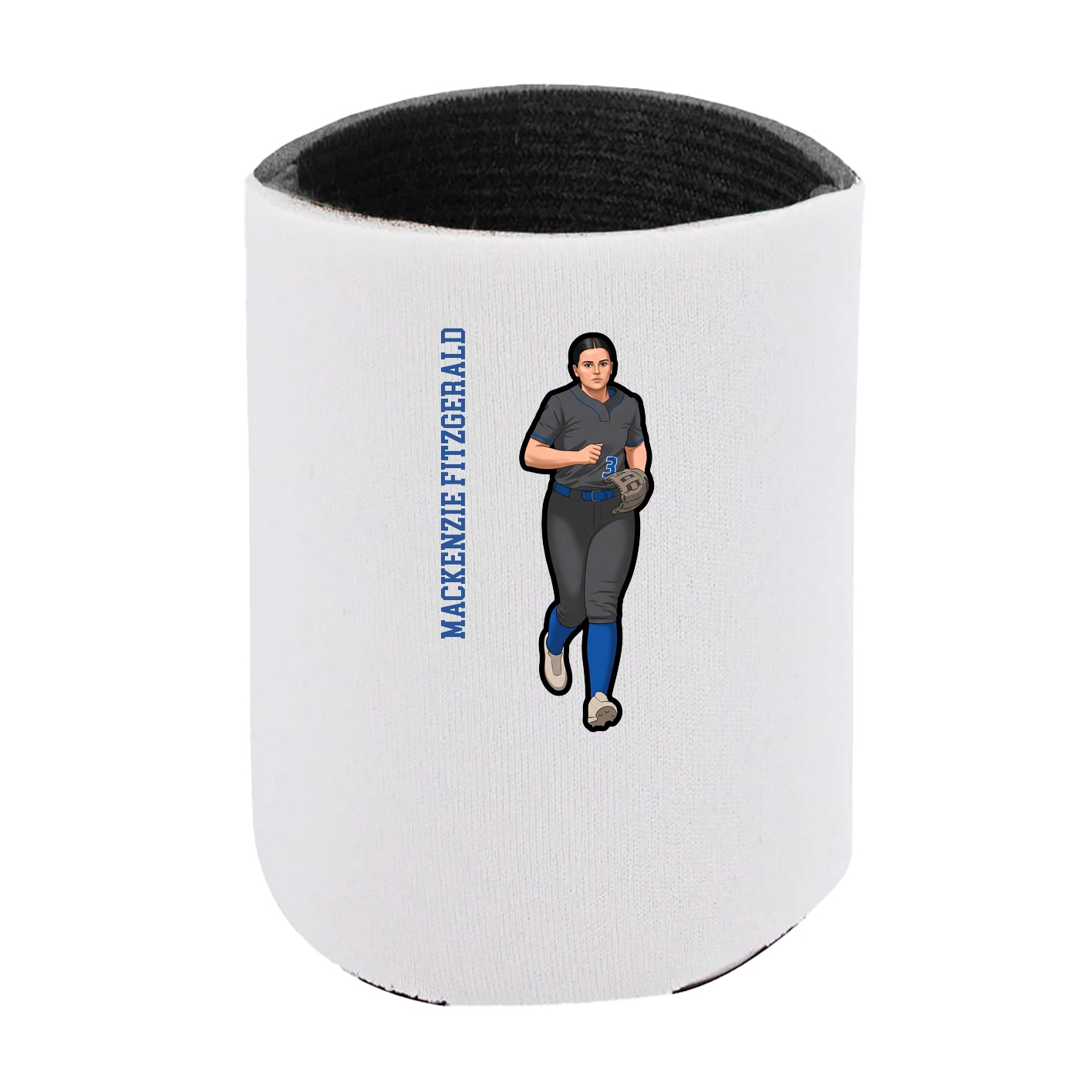 Can Holder — Name Vertical in White