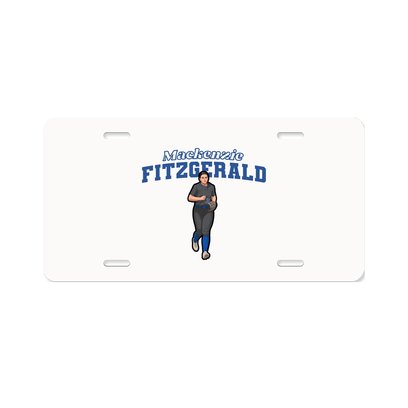 License Plate — Name Arch in Classic
