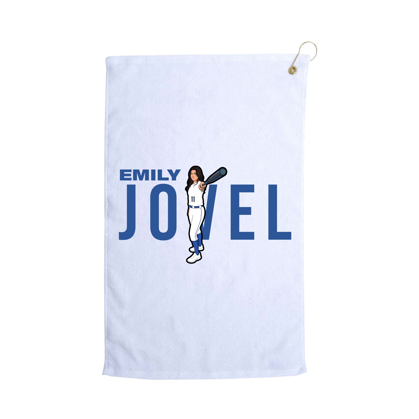 Golf Towel — Player Name in White