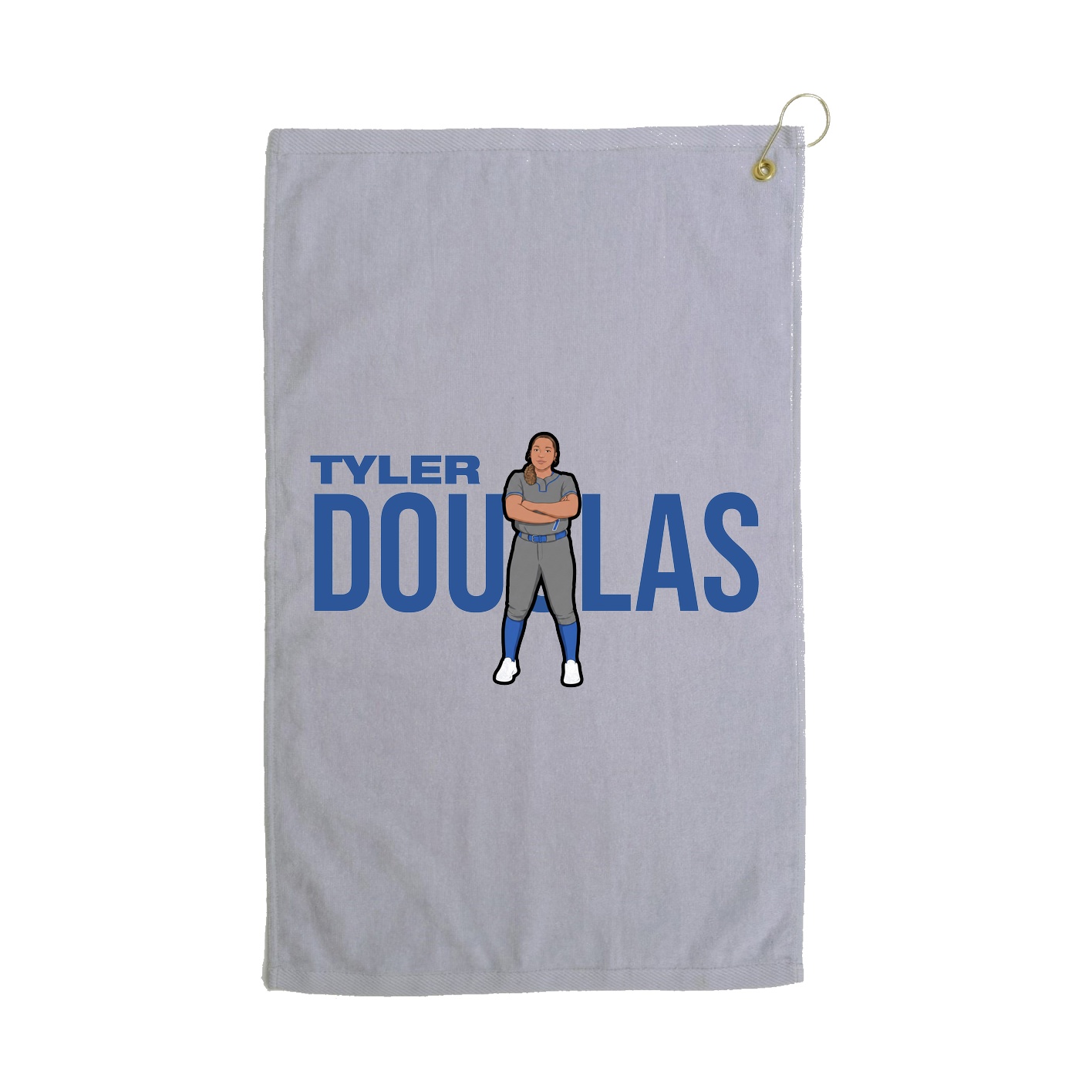Golf Towel — Player Name in Grey