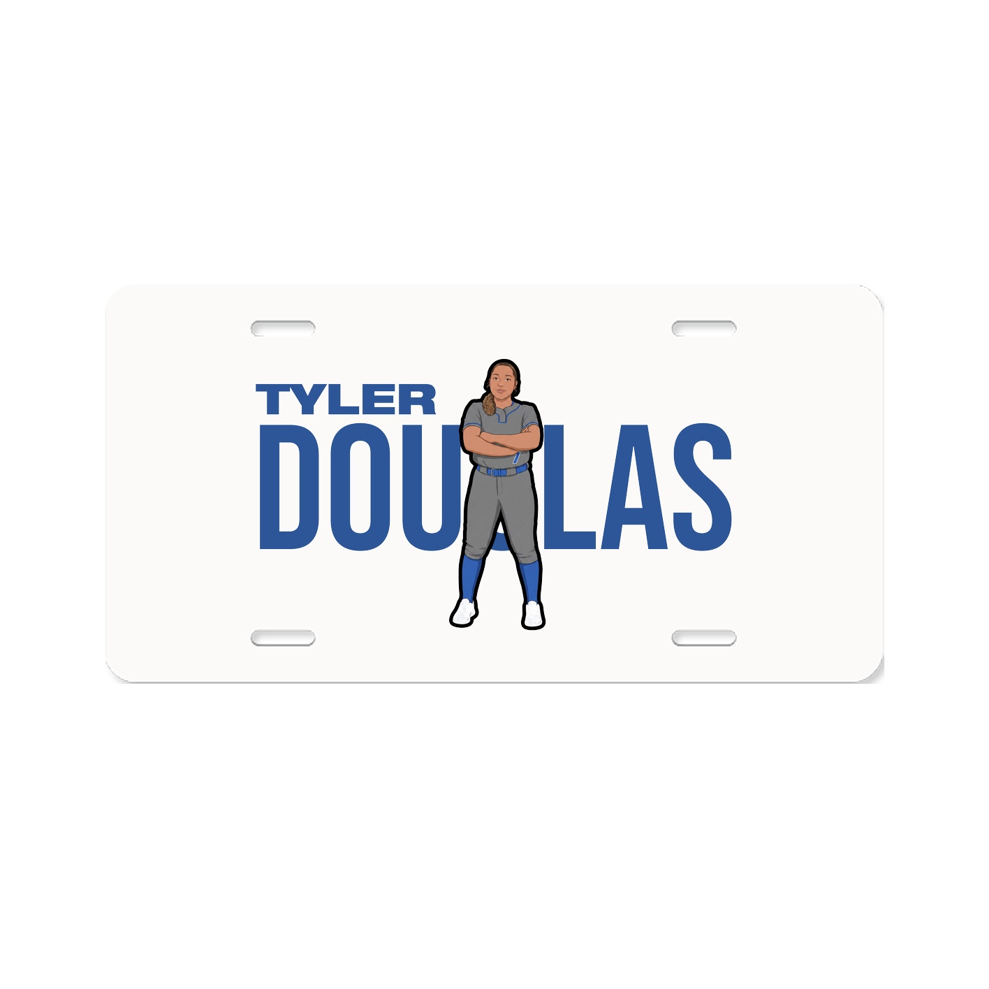 License Plate — Player Name in Classic