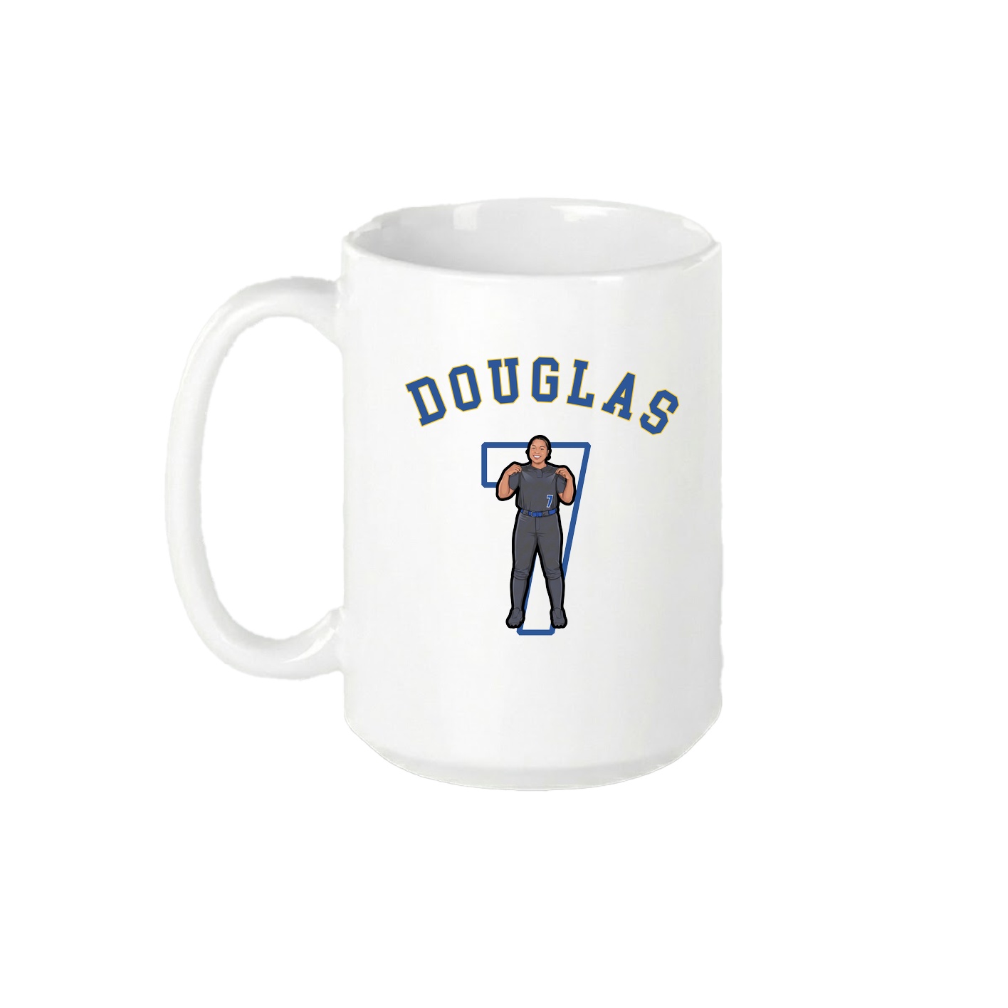 15oz Coffee Mug — Shirsey Arch in White
