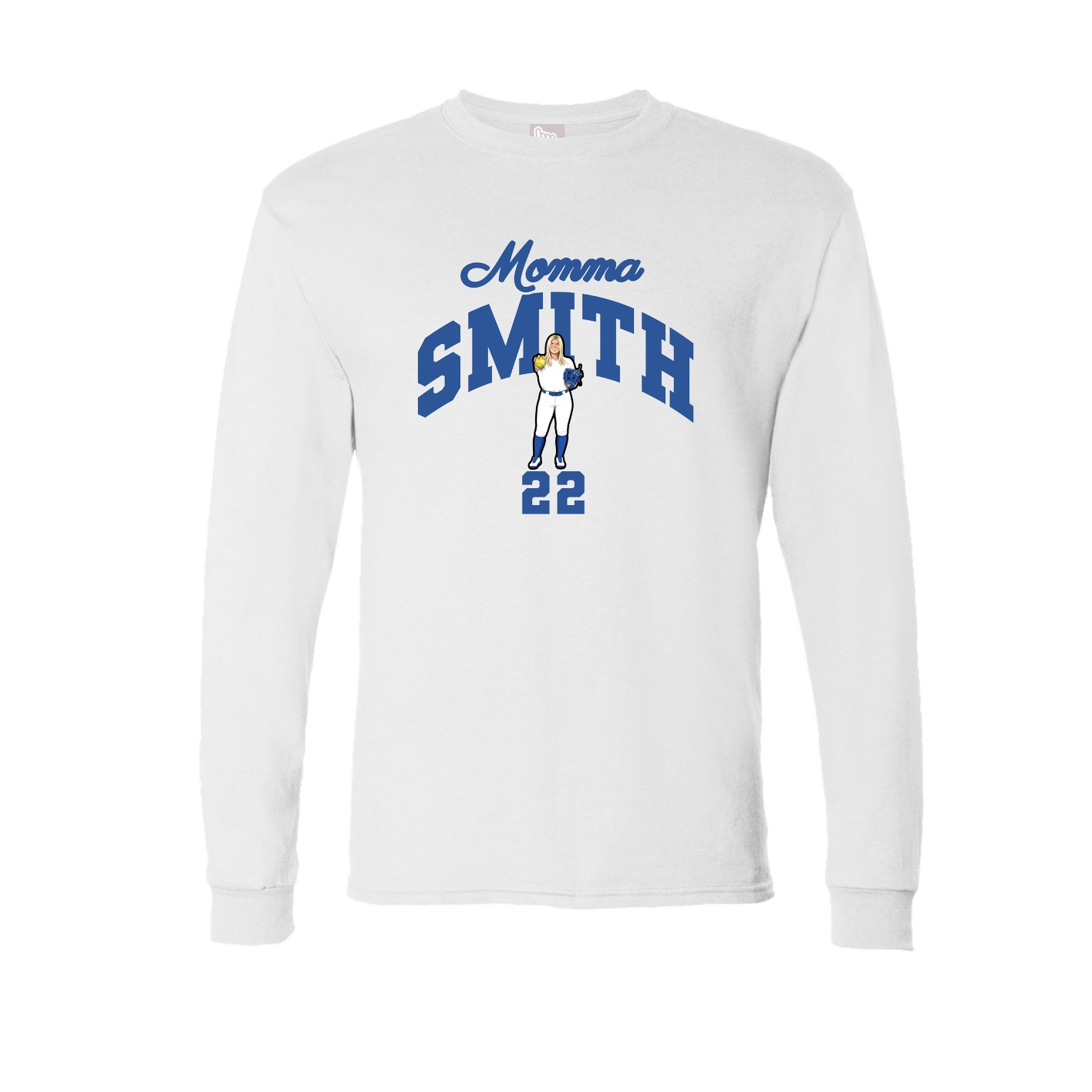 Long Sleeve Tee — Mothers Day Arch in White