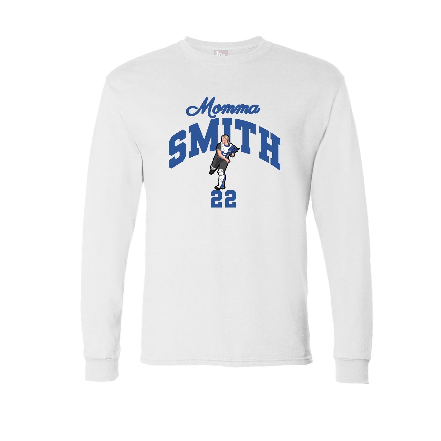 Long Sleeve Tee — Mothers Day Arch in White